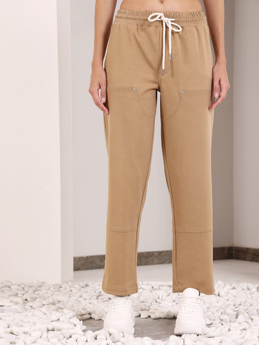 Camel Brown Rivet Straight Tracks