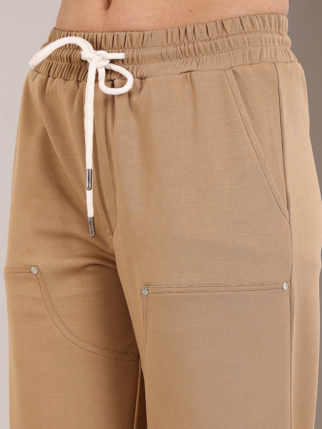 Camel Brown Rivet Straight Tracks
