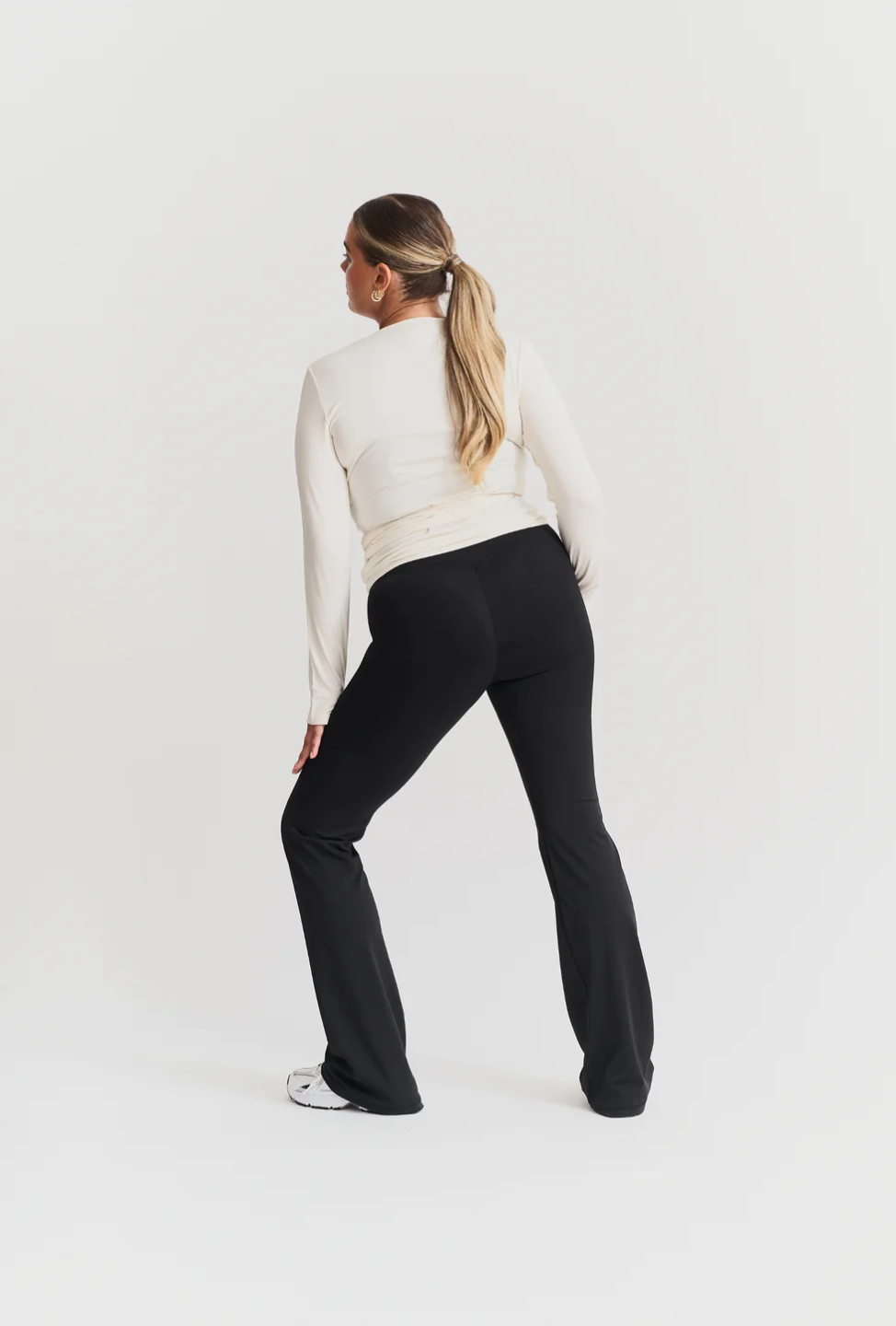 Soft Ballet Wrap Top Off White