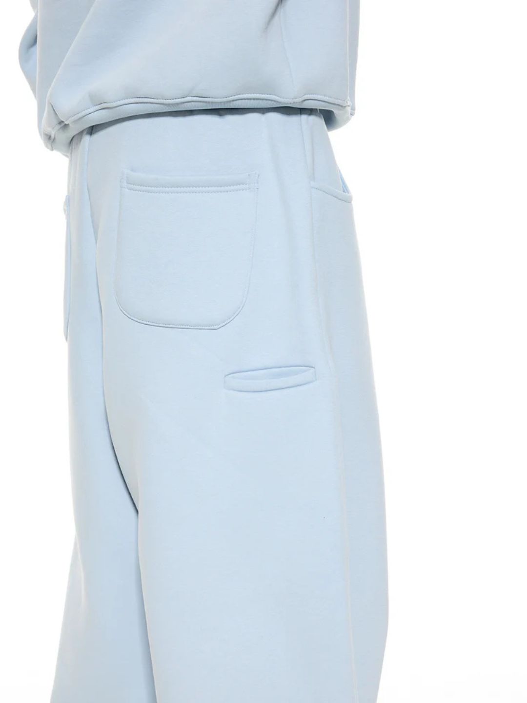 Light Blue sweatpants with a pocket detail