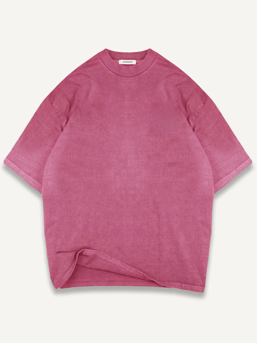 A pink oversized washed sportswear t-shirt
