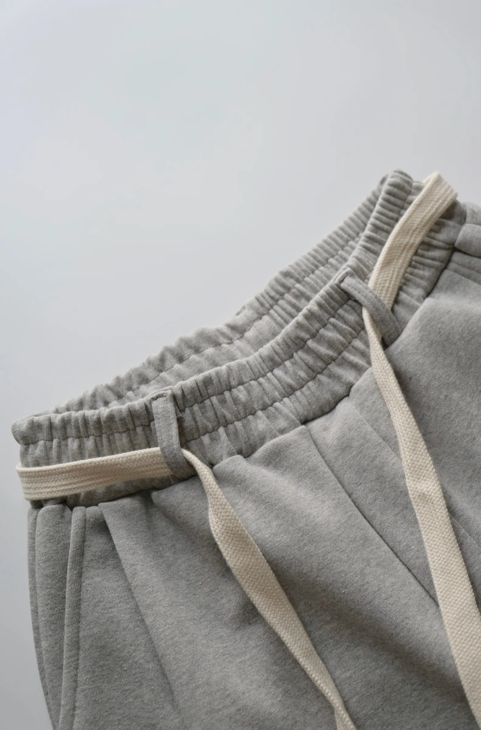 Sweat Shorts With Cotton Belt Grey Melange