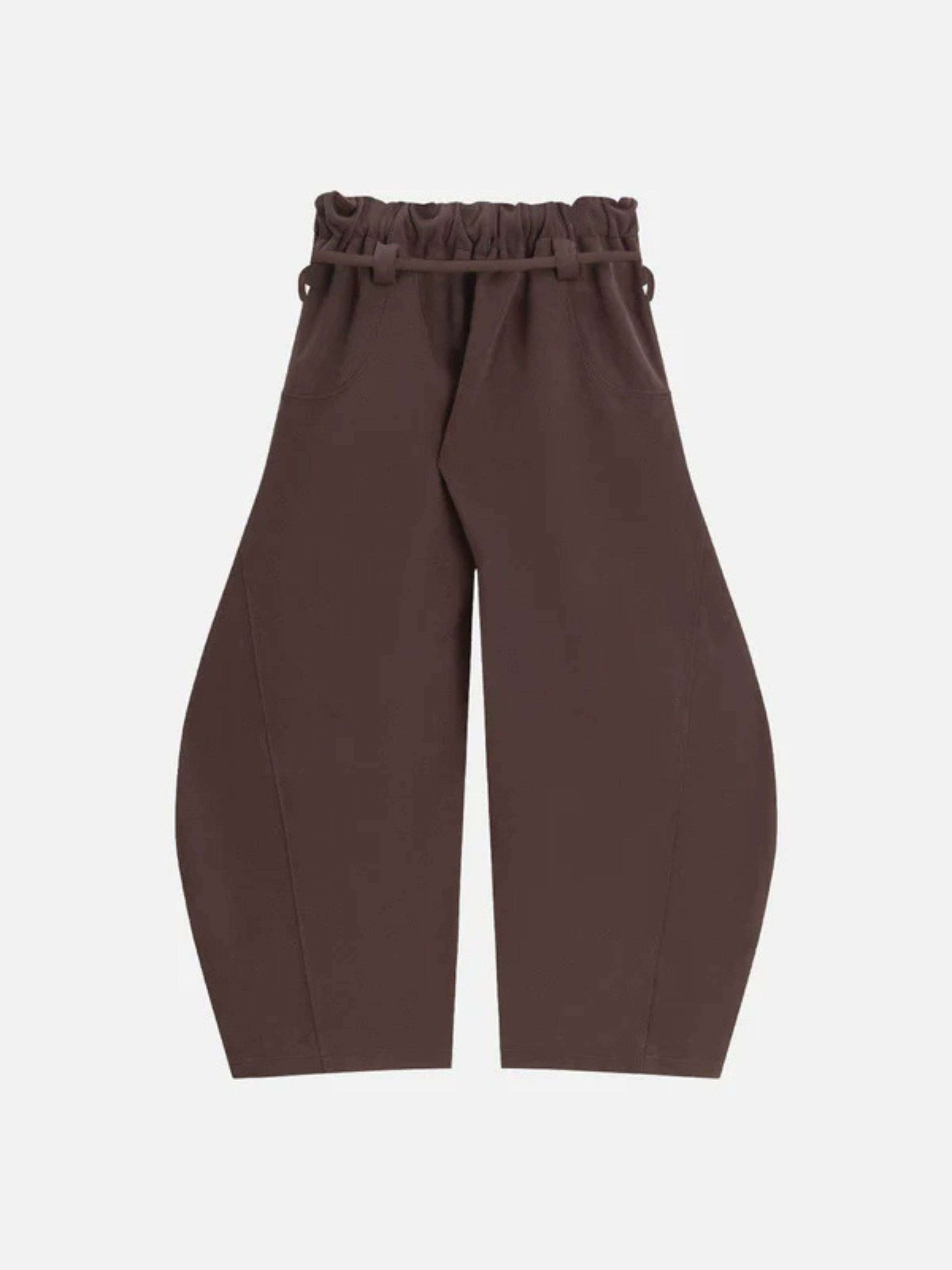 Brown pants on a white background