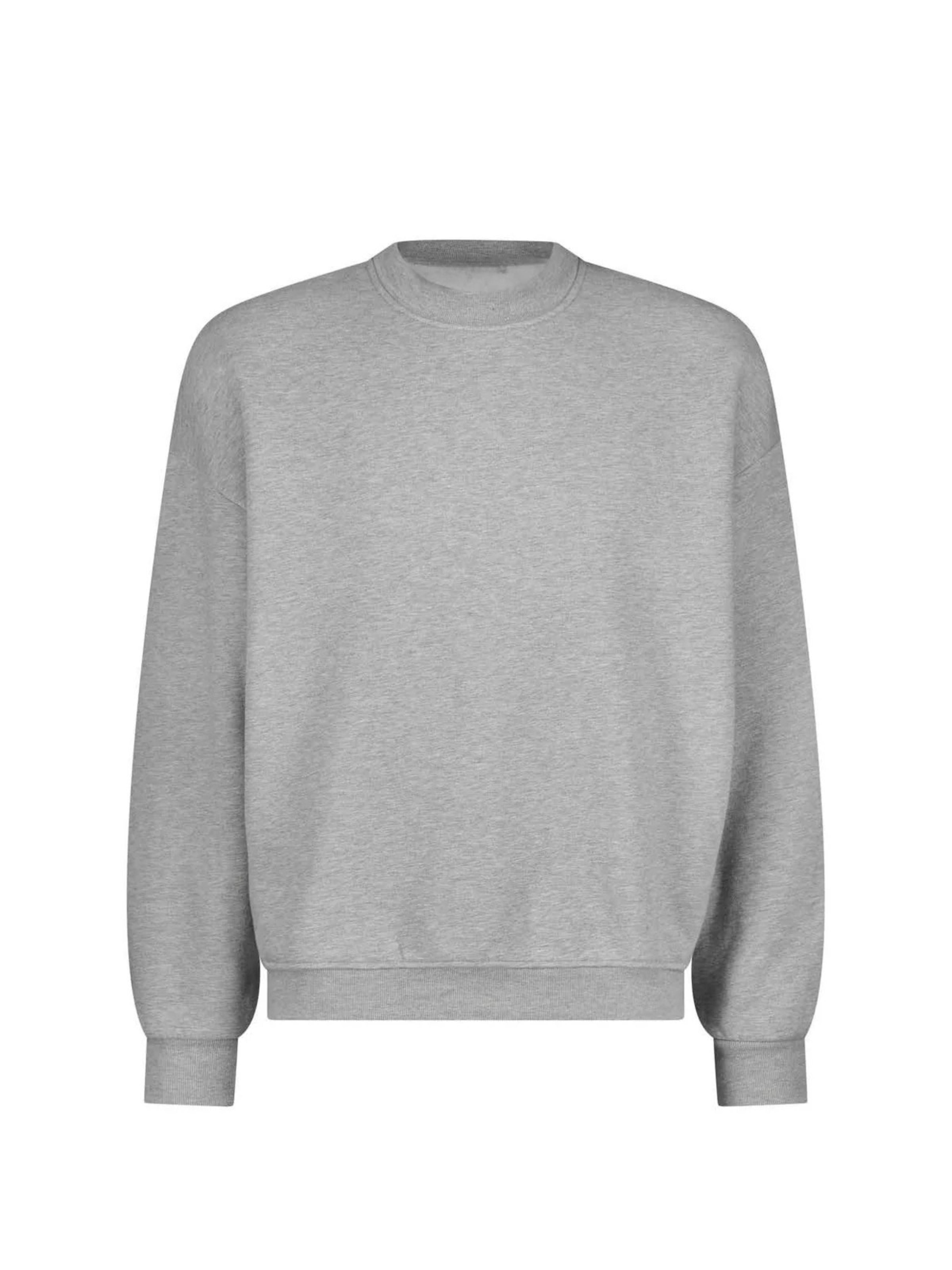 Gray sweatshirt on a white background