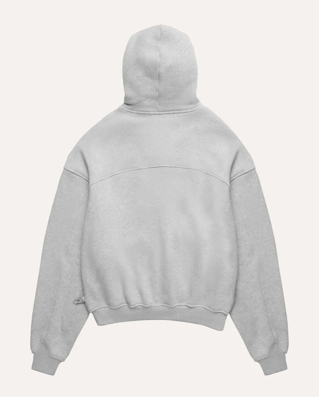 Gray hoodie on a white background