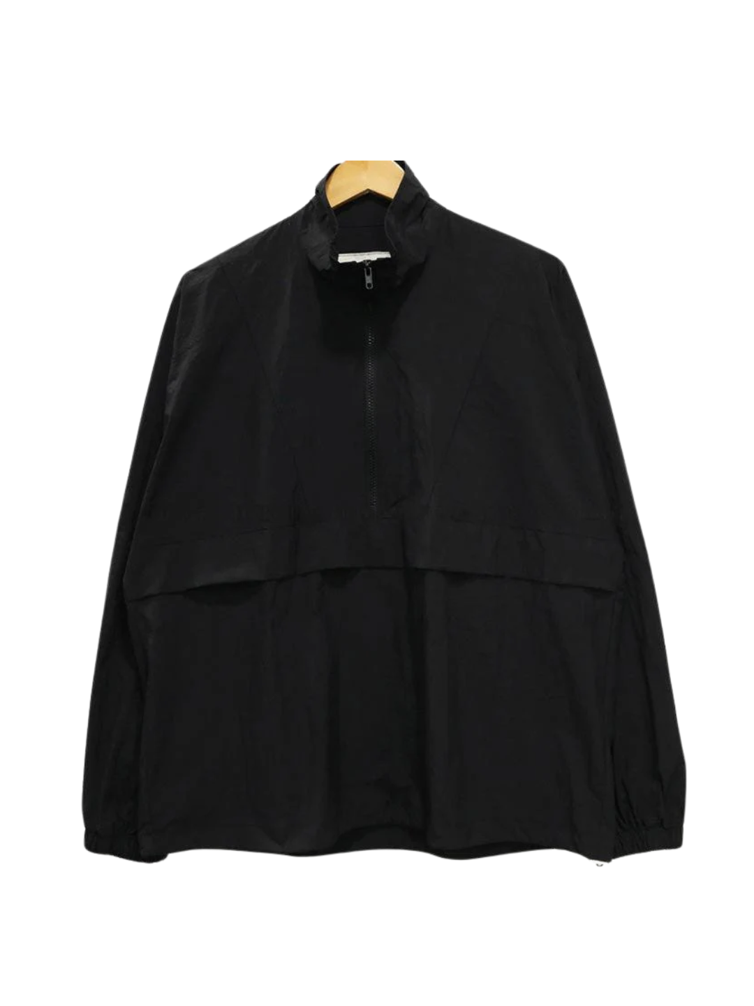 black windbreaker jacket