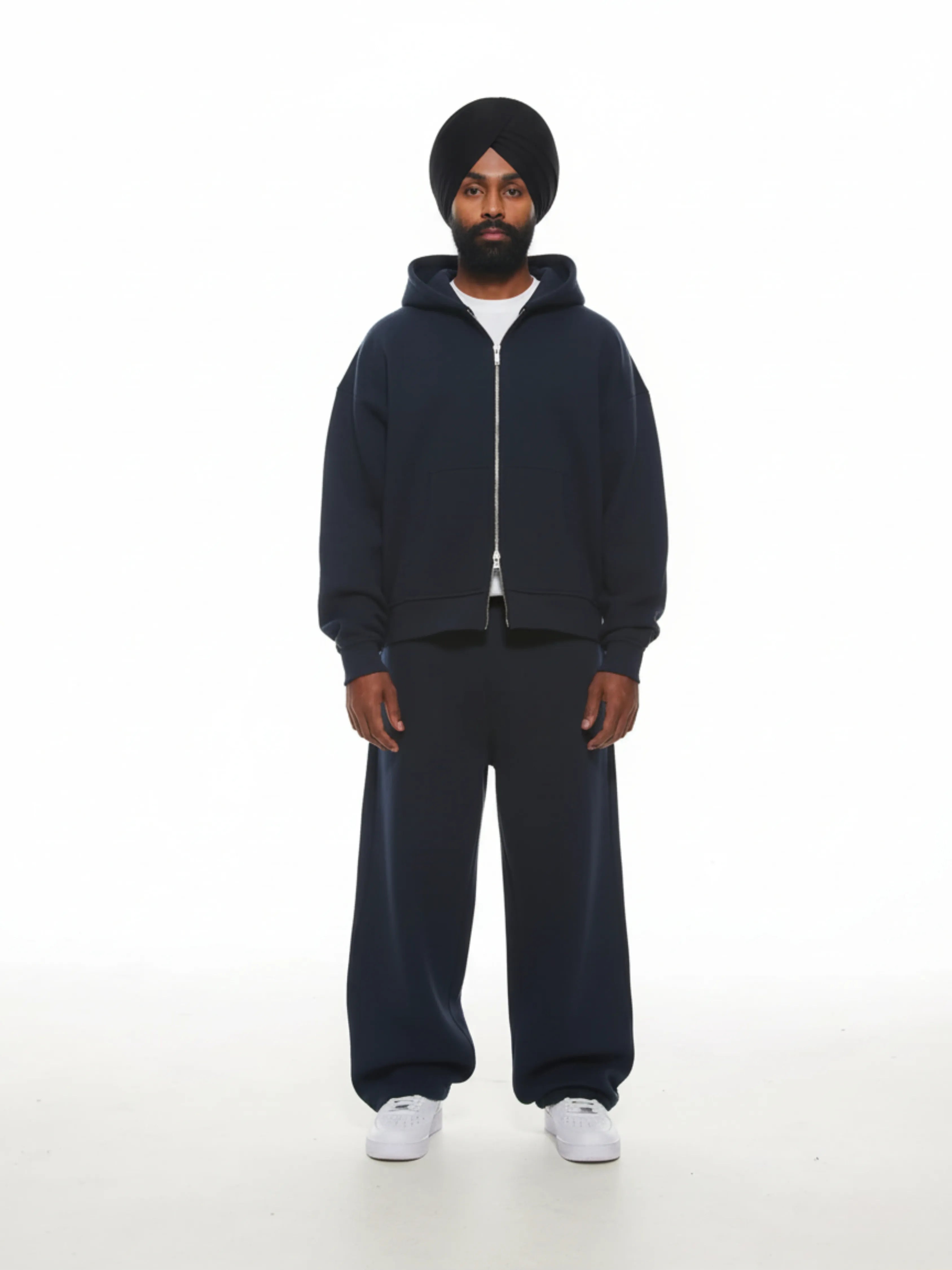 Navy Cozy Zip-Up Jacket and Sweat