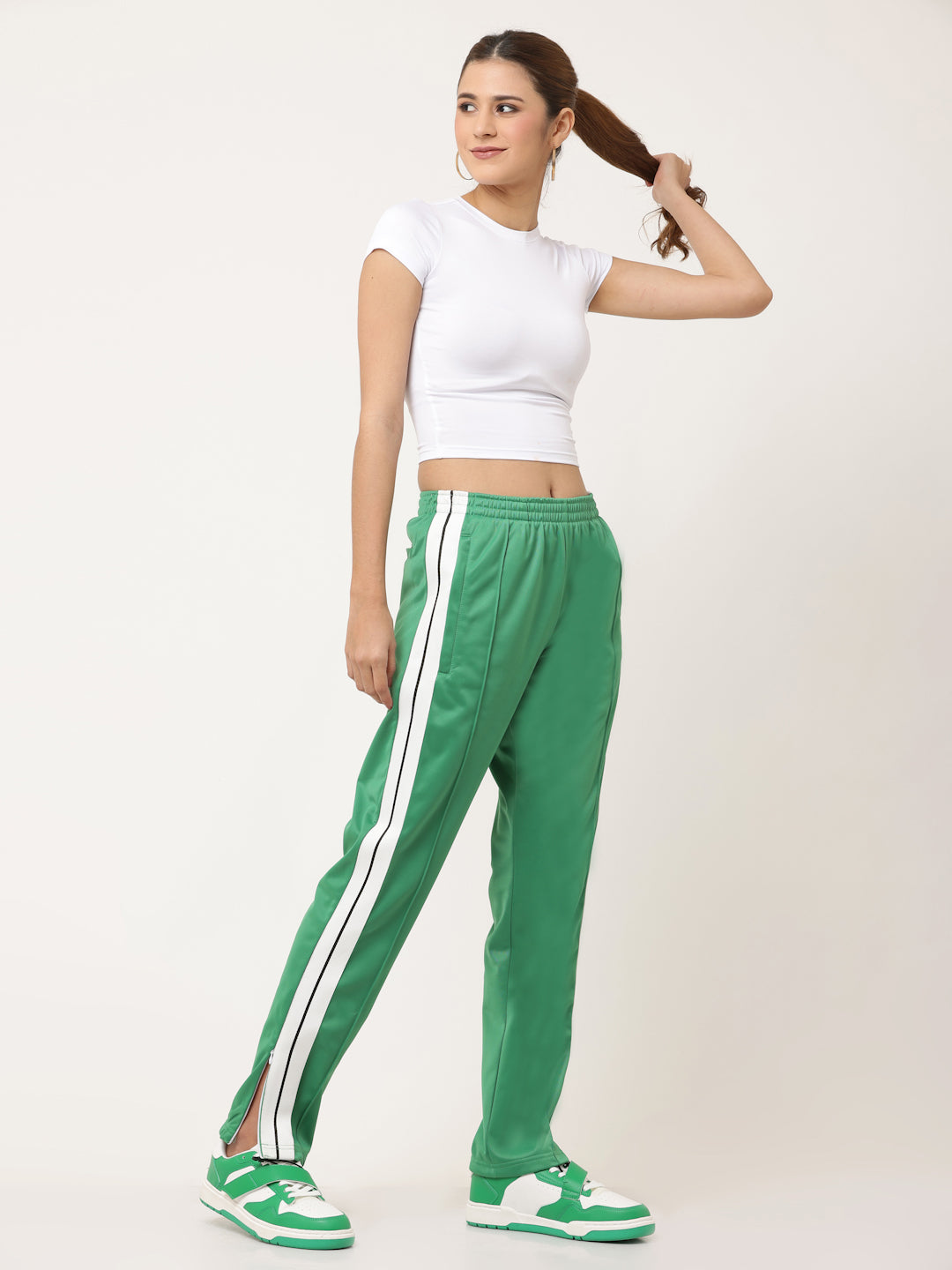 Green Side Tape Pants
