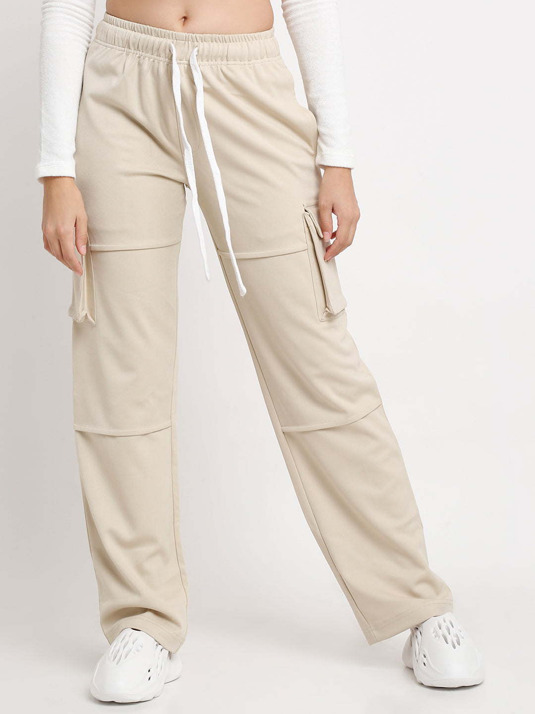 beige utility cargo pants