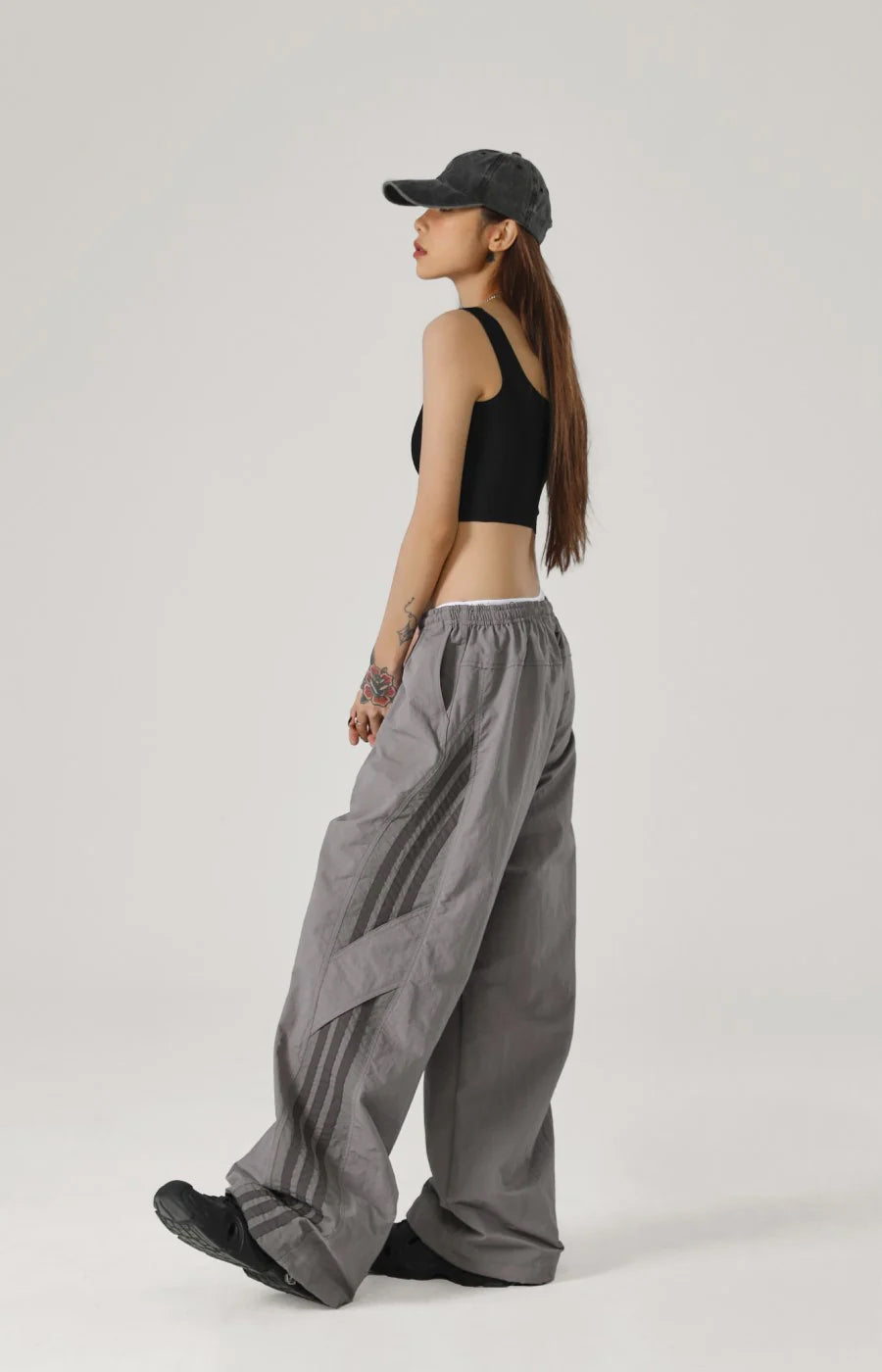 City Nylon Pants Grey