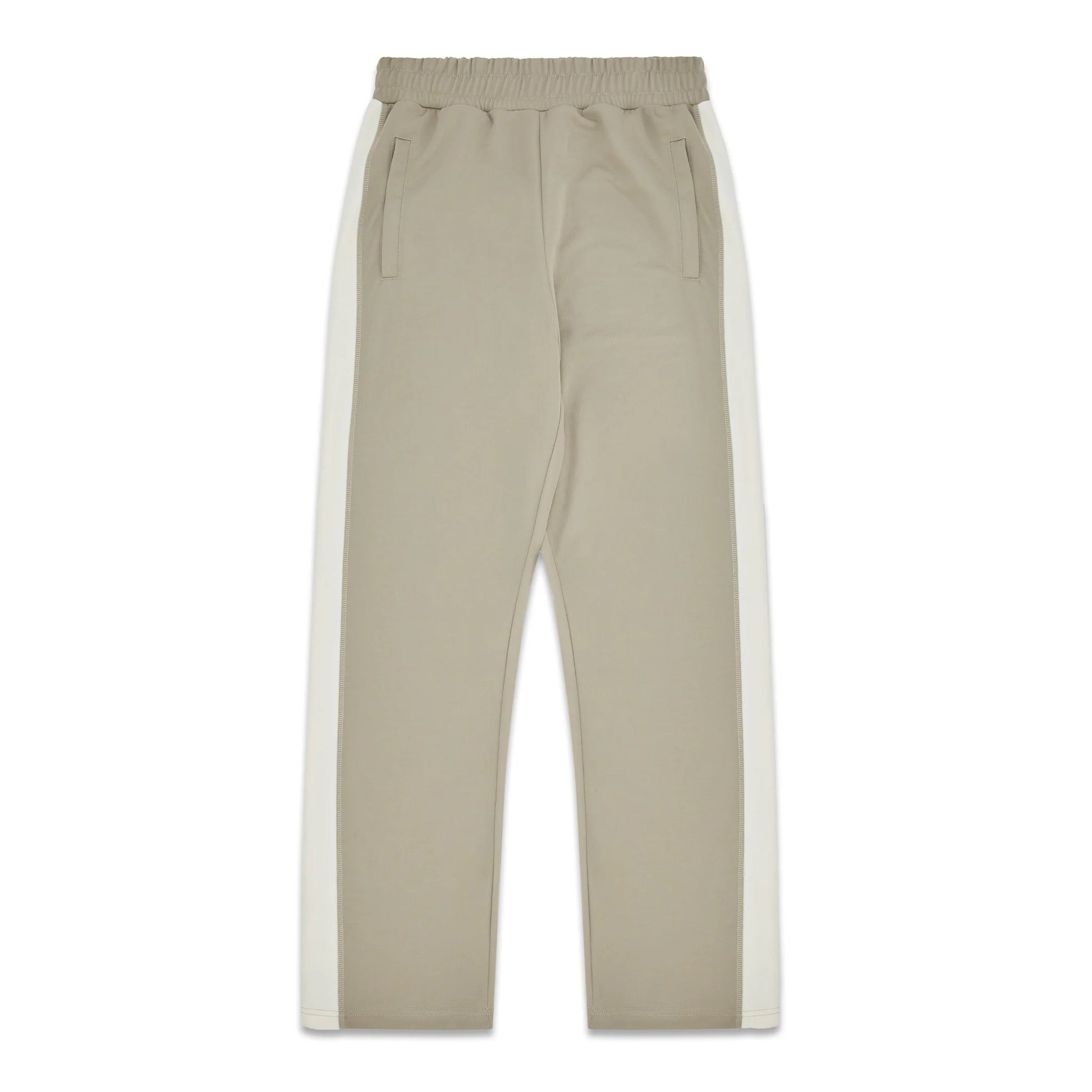 pants with white side stripes on a white background