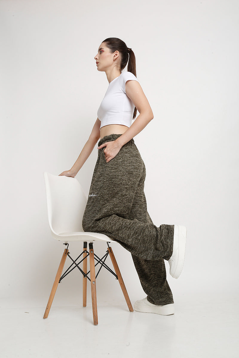 green acid wash loose fit jogger pants with a drawstring waistband with pocket