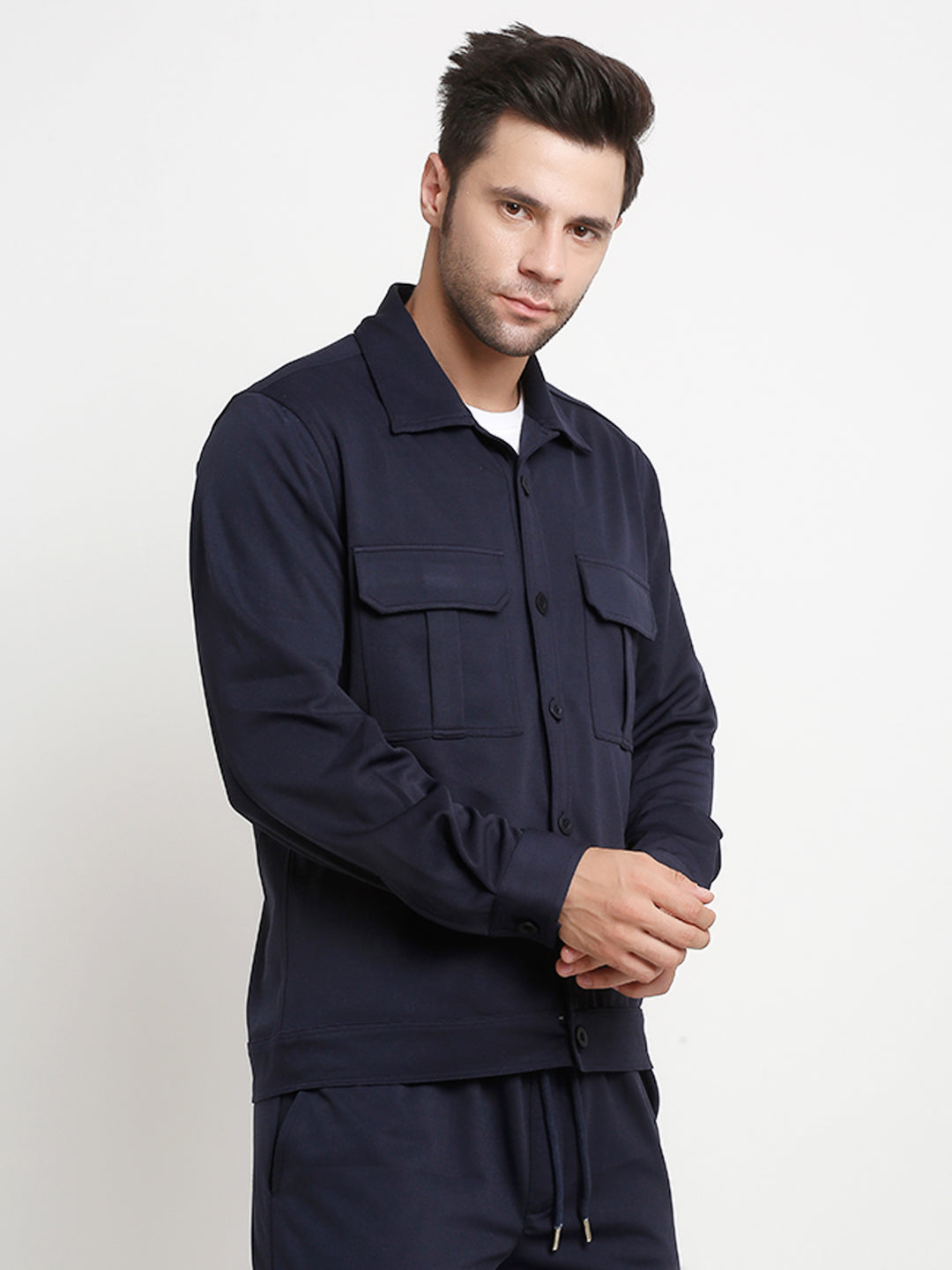 Navy Blue Shacket with pockets