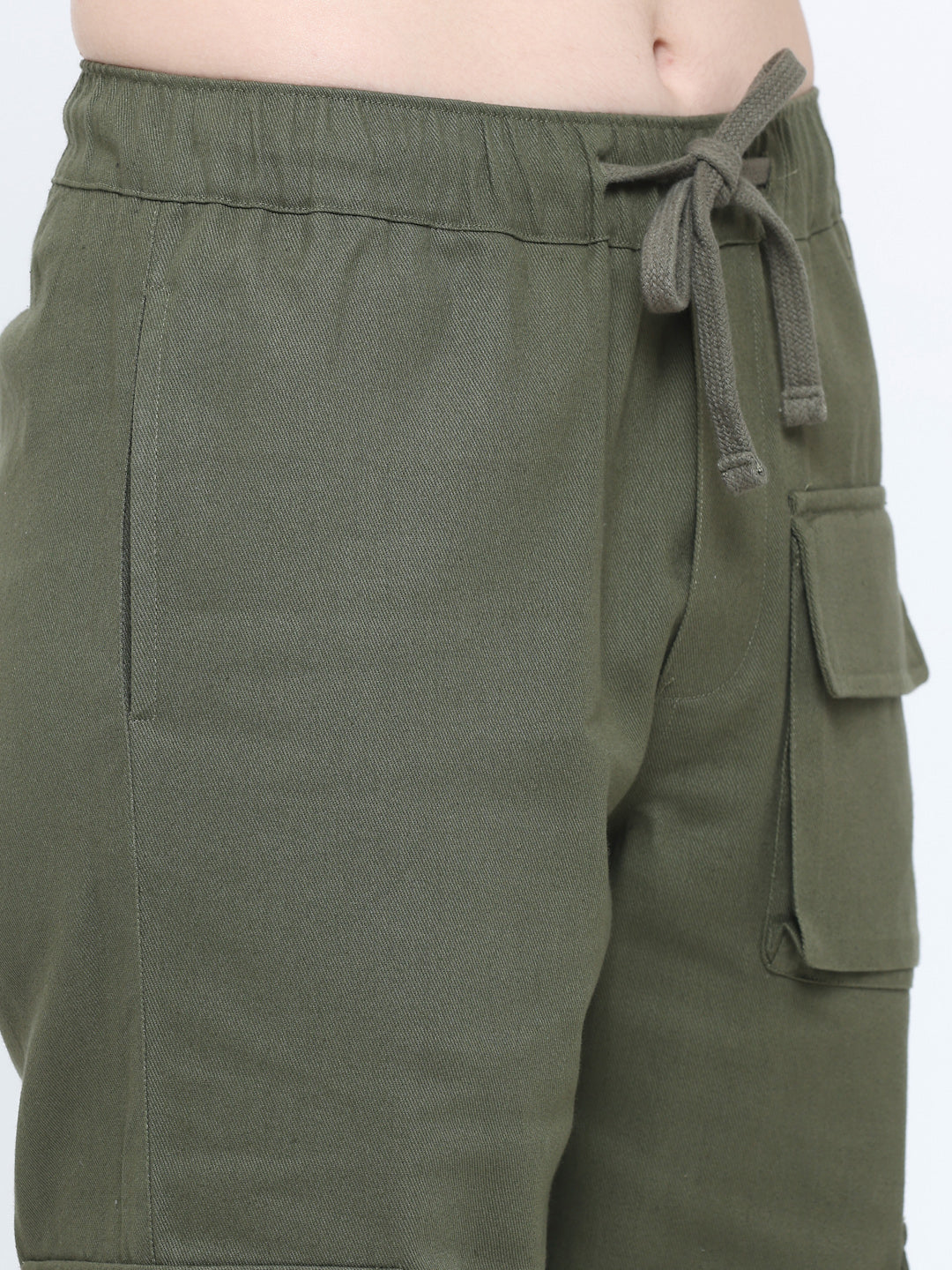 Green utility cargo pants