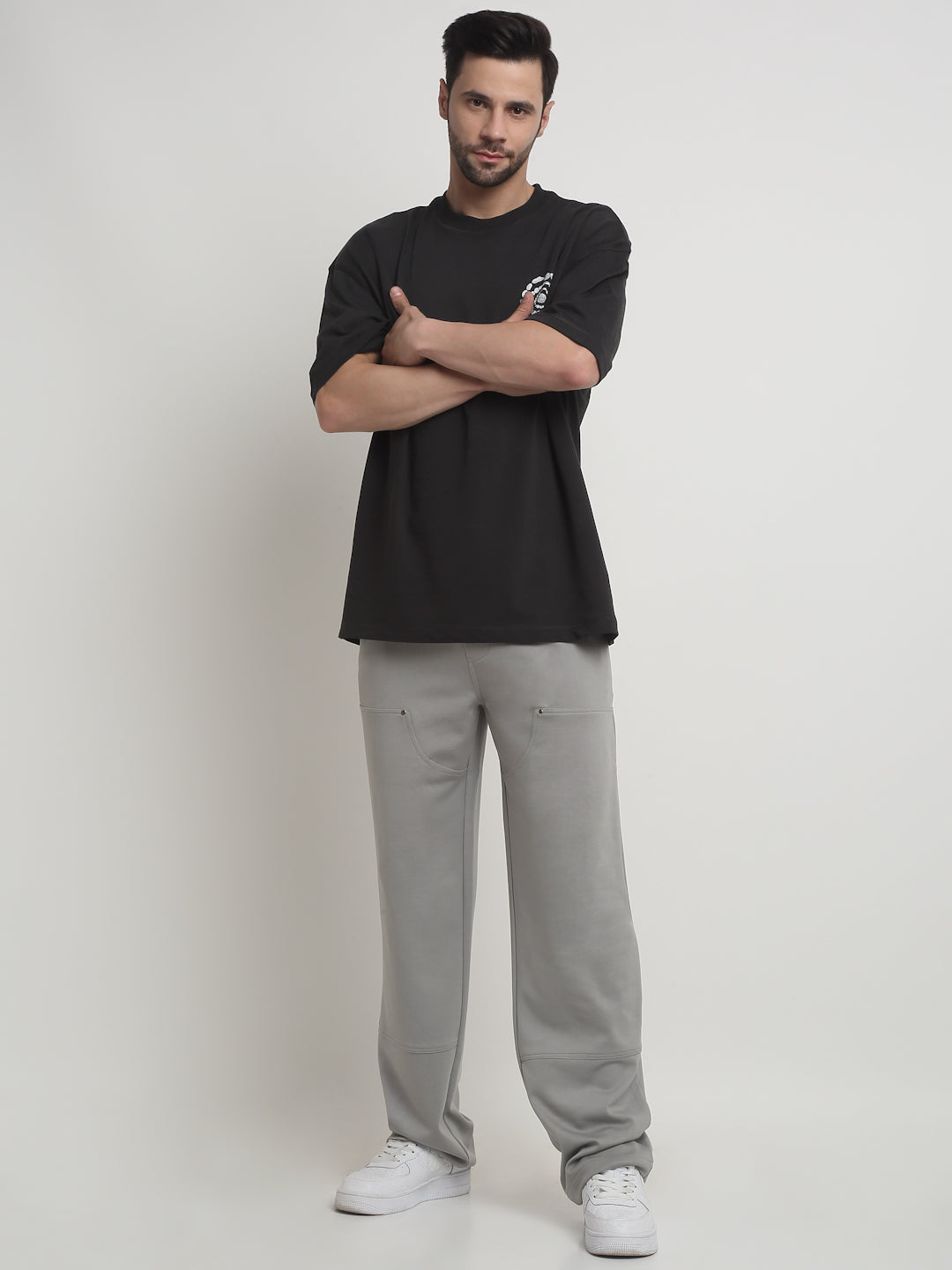 Grey rivet straight tracks