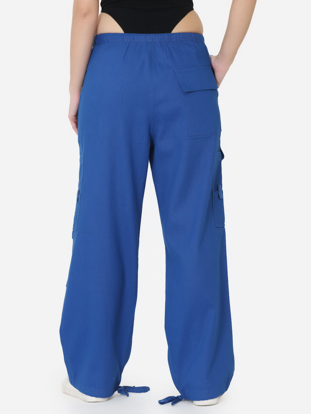 Blue Twill Parachute Pant