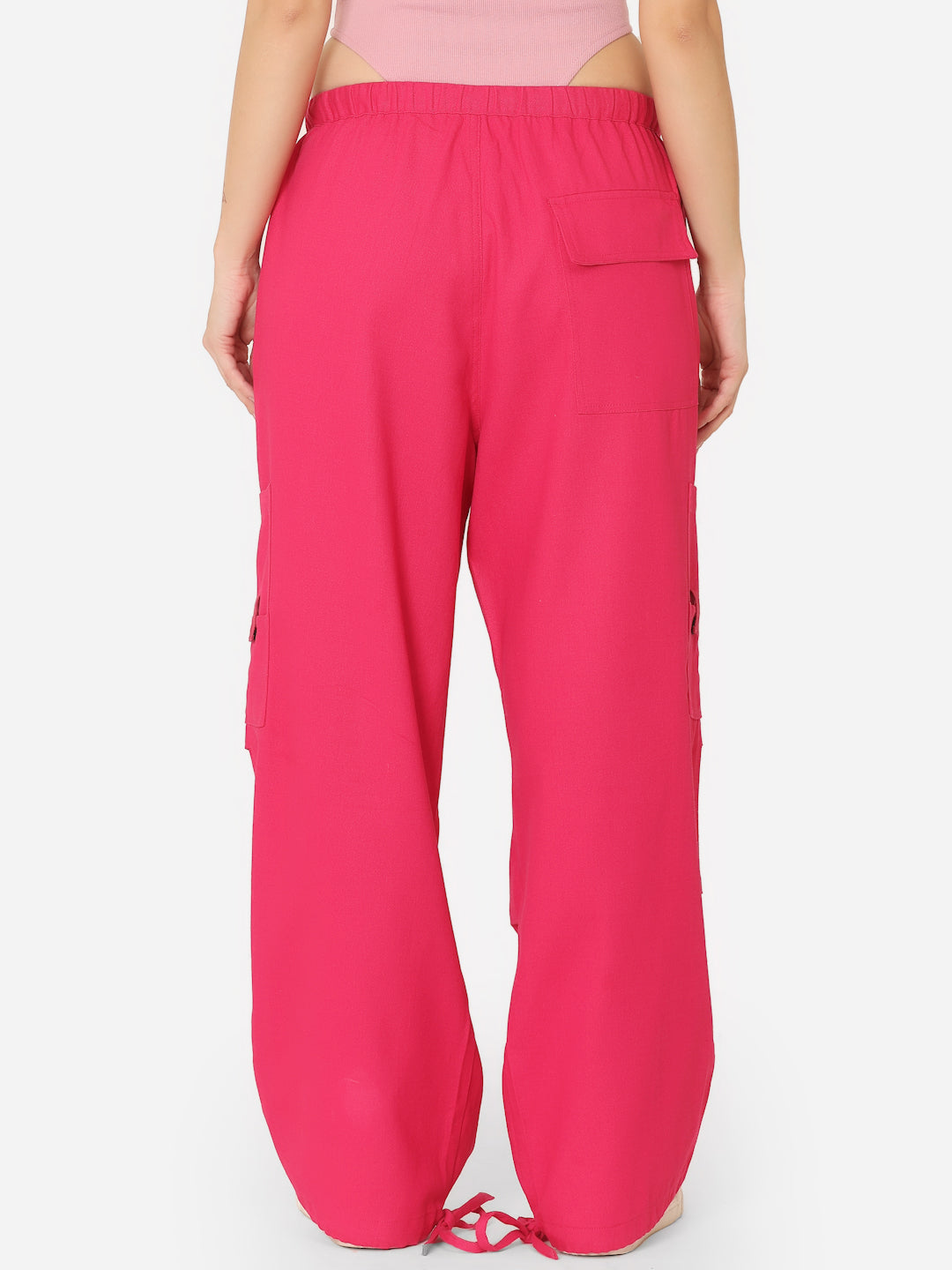 Red Twill Parachute Pant
