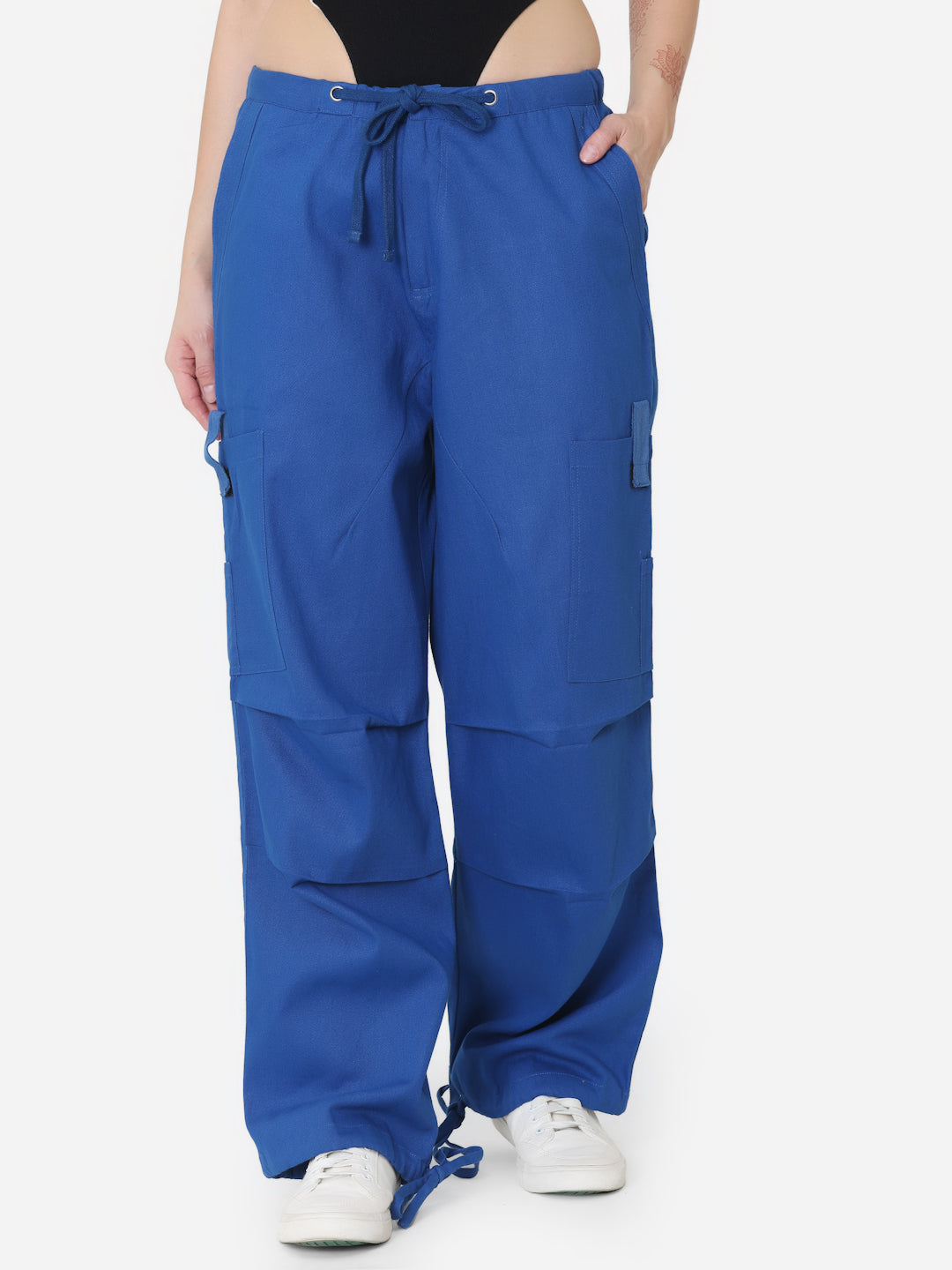 Blue Twill Parachute Pant