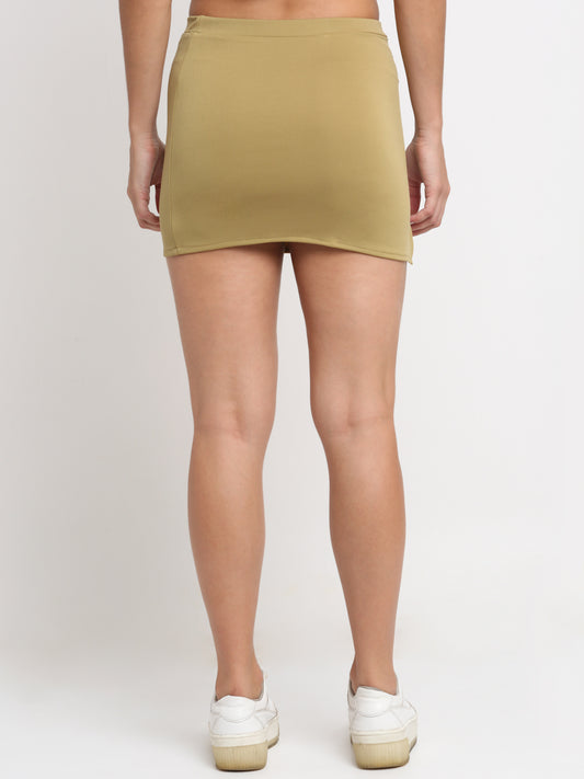 Khaki Mini Skirt
