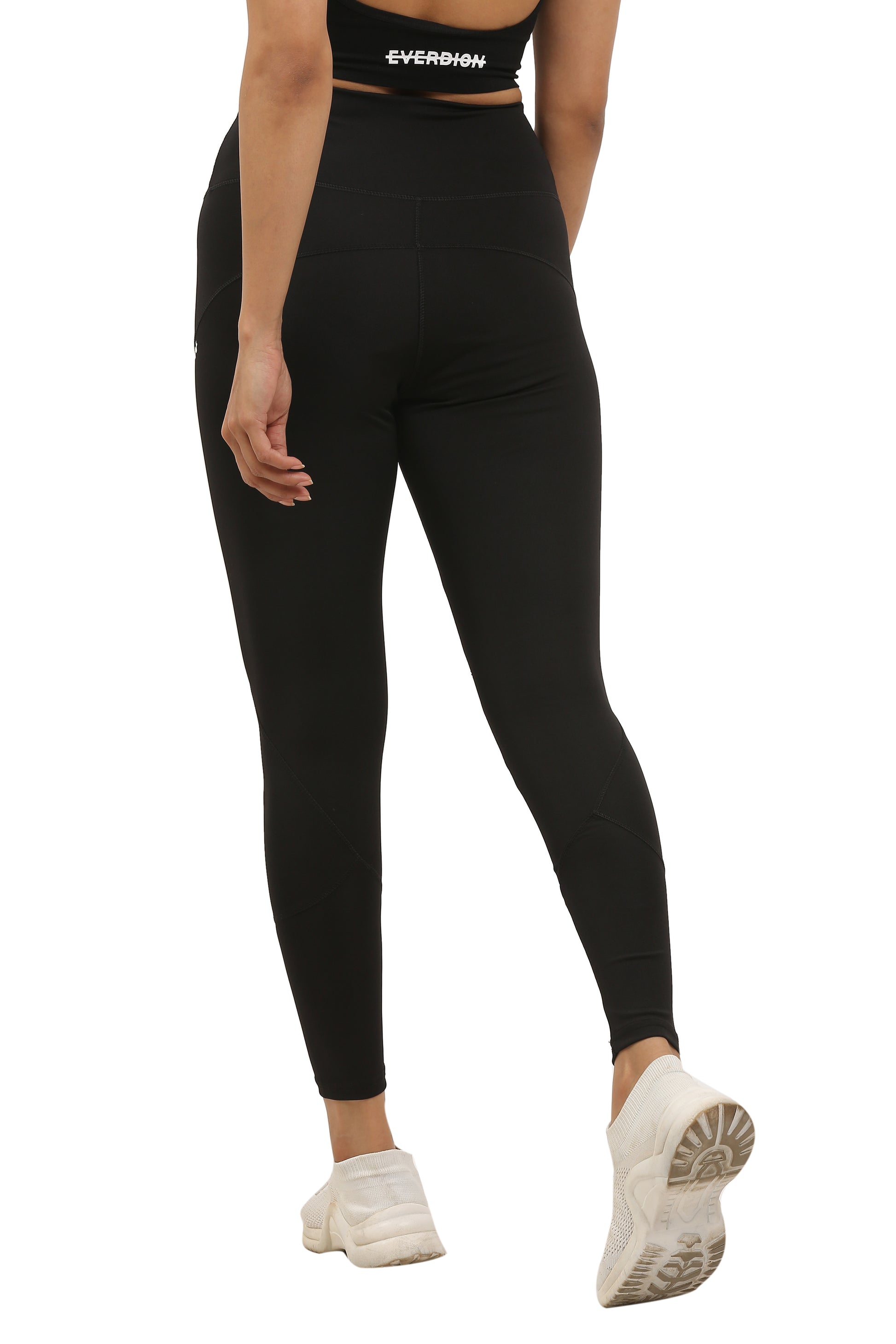 high-rise black gym tights