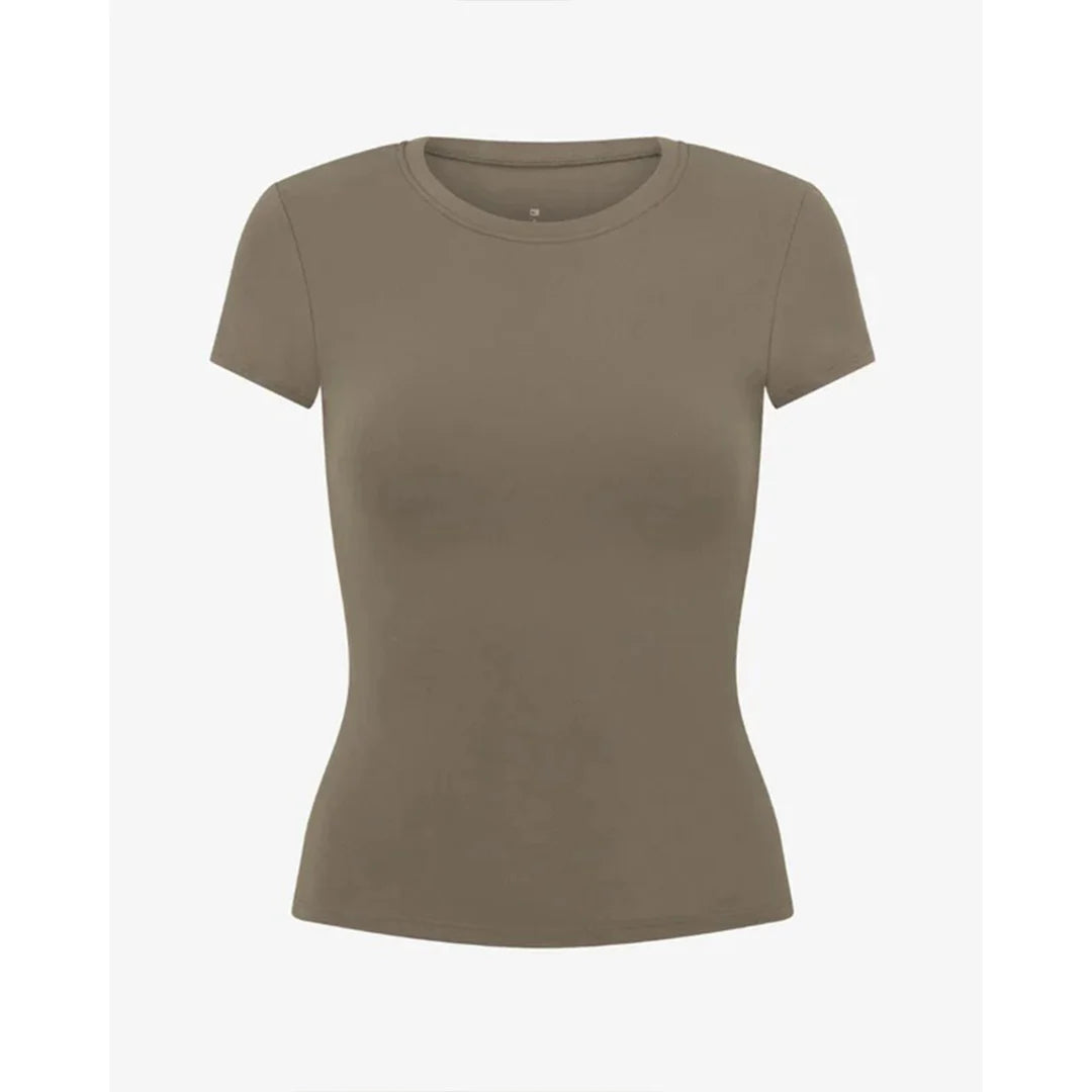Brown t-shirt on a white background