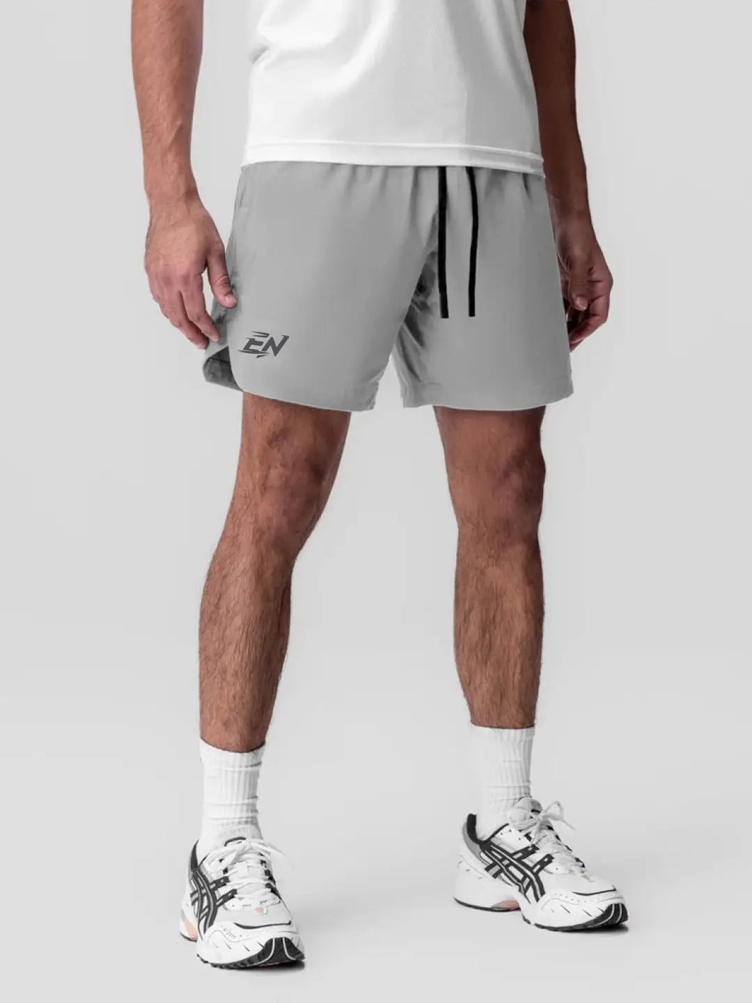 Rush Shorts with towel loop, these Grey training shorts, refined for an even better fit. 