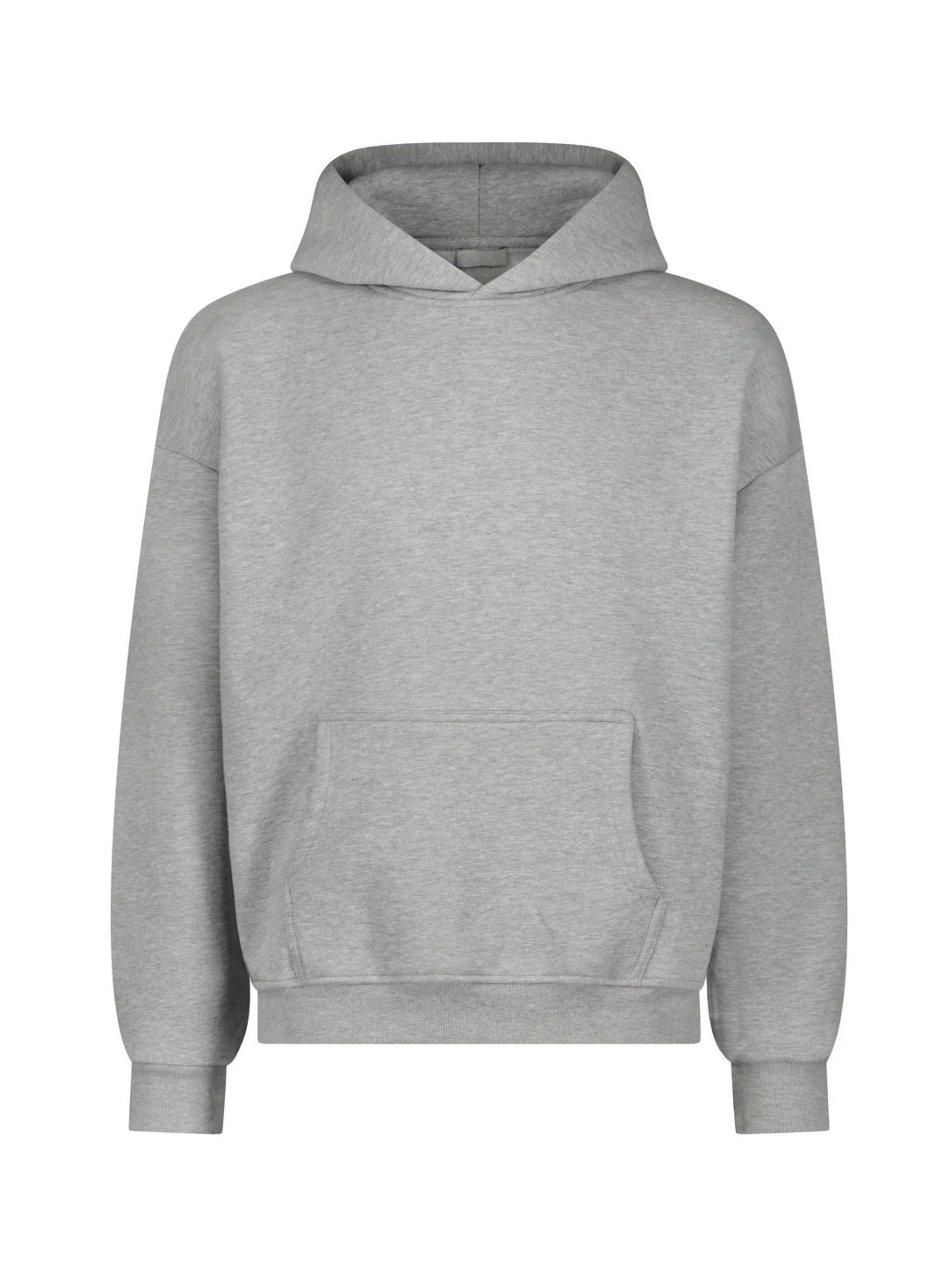 Grey hoodie on a white background