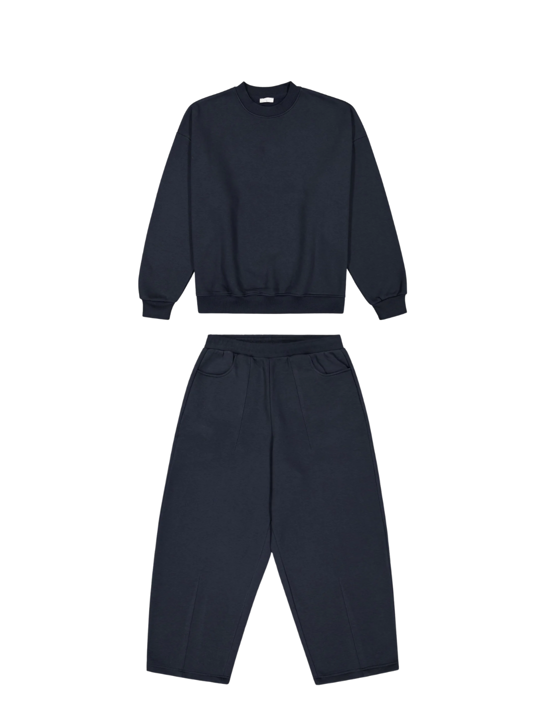 Matching Set in Blue of a Sweatshirt and Sweat Pants 