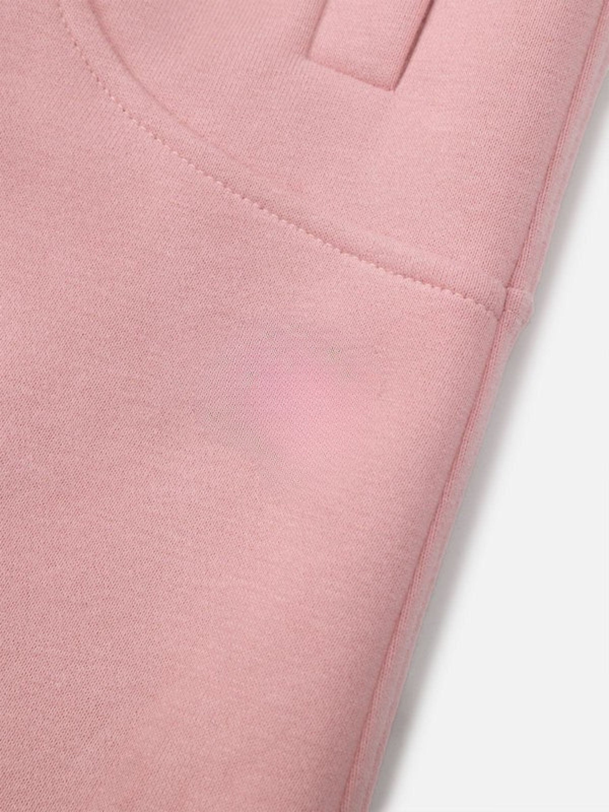 Close-up of a pink fabric texture on a white background