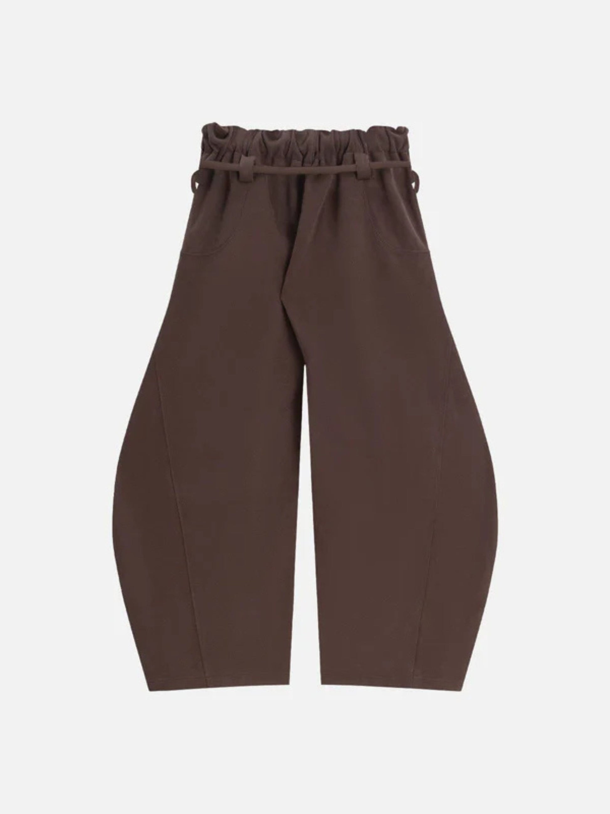 Brown pants on a white background
