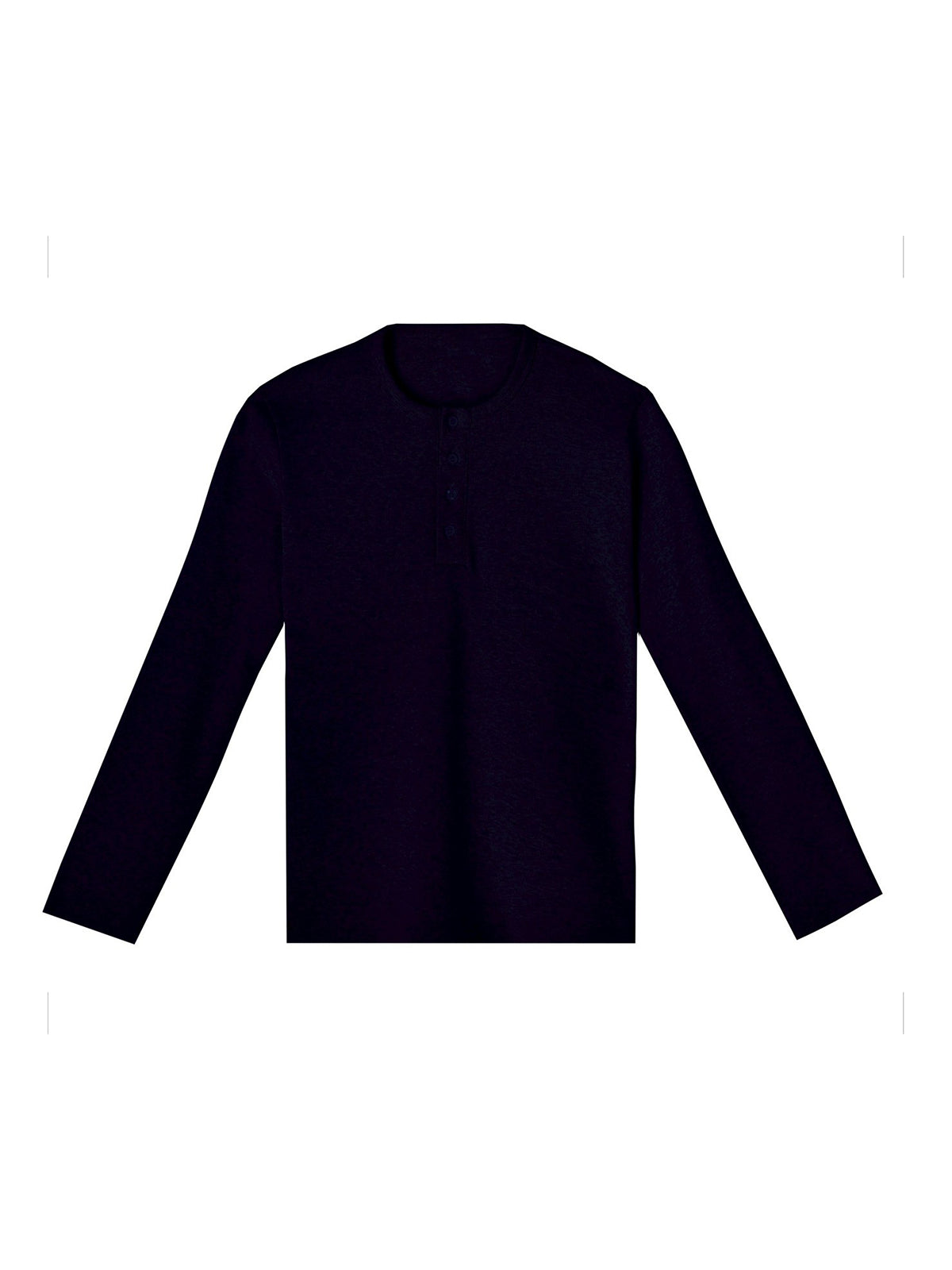 Black long-sleeve shirt on a white background