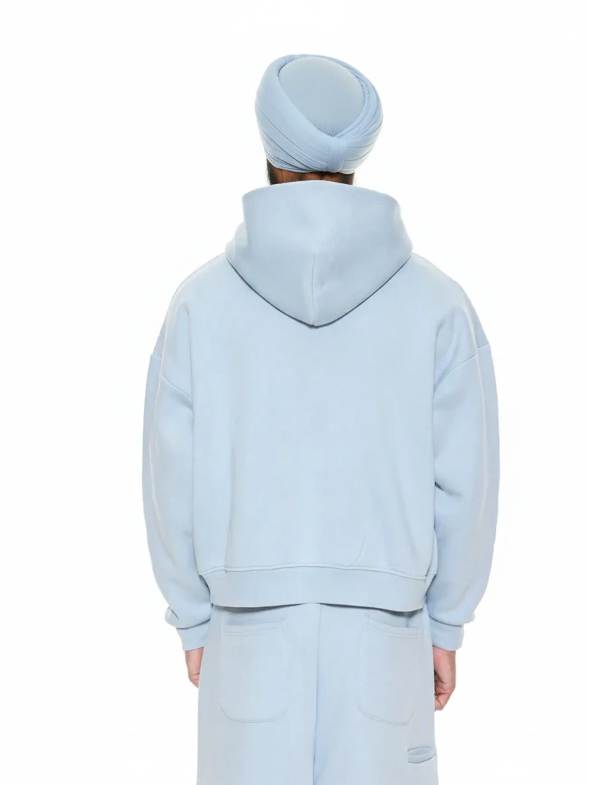 Sky Blue Cozy Zip-Up Jacket and Sweat