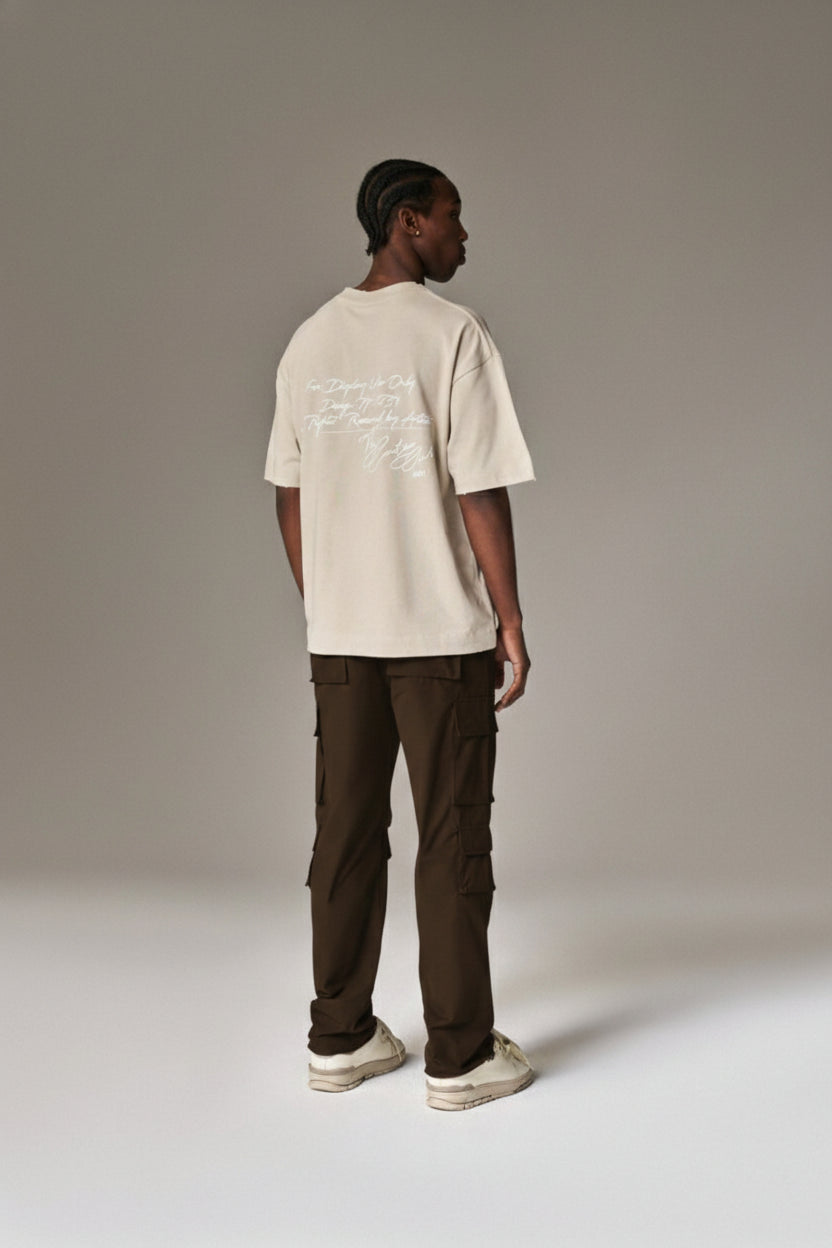 Rodeo Brown Cargo Pant with adjustable drawstring and pant with pockets