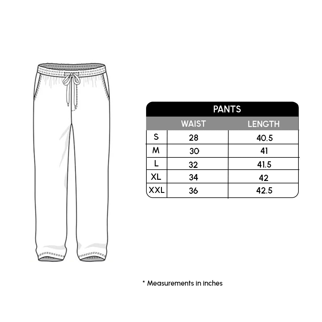 Size chart for Ash Carpenter Sweats