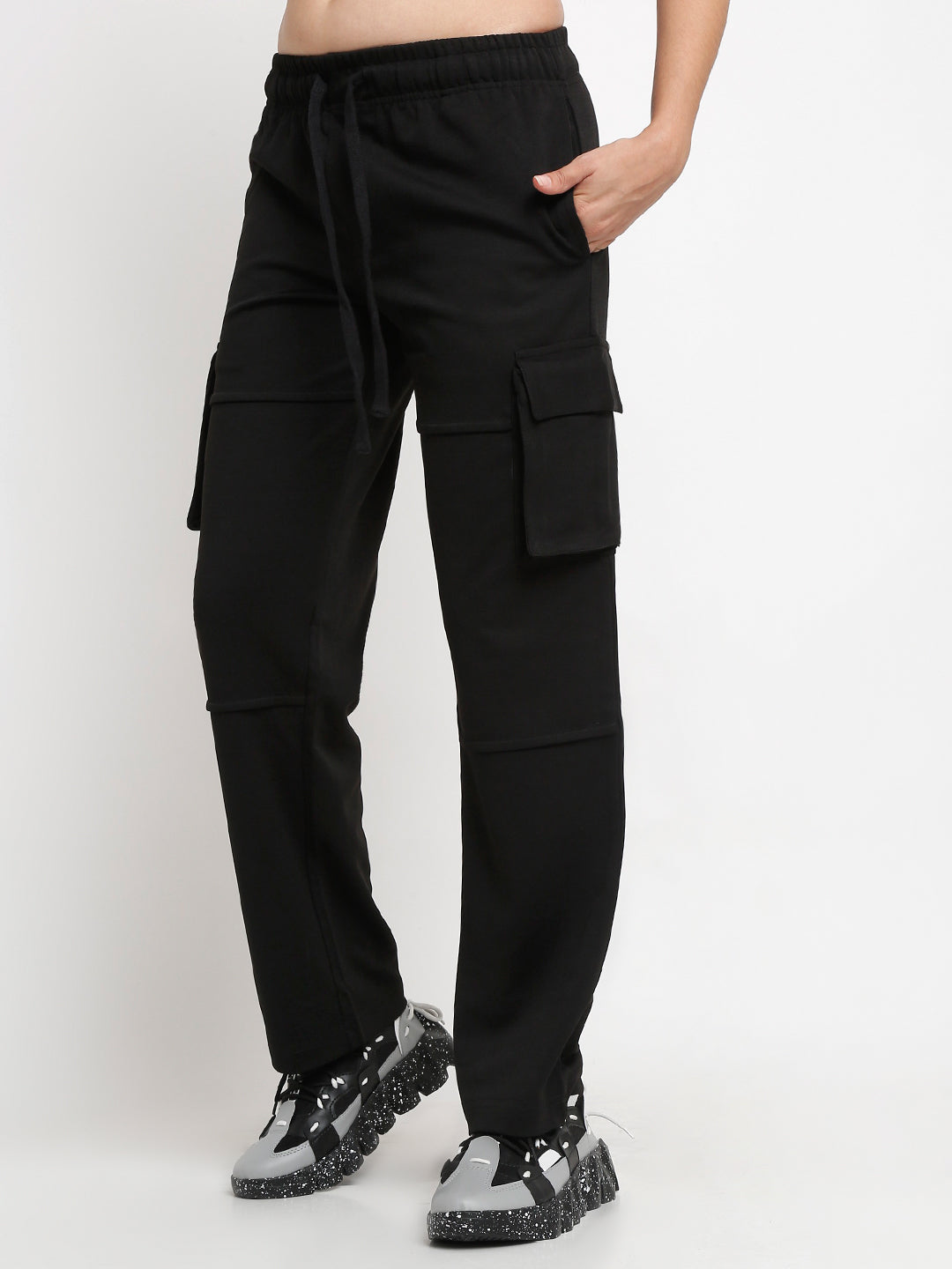 Black Cargo Pants with pockets