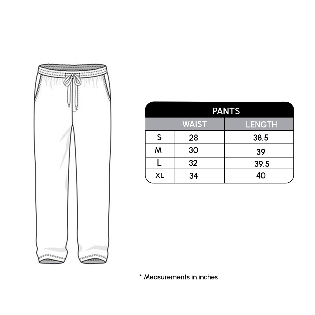 Size chart for Deep Sage High waist front slit yoga pants