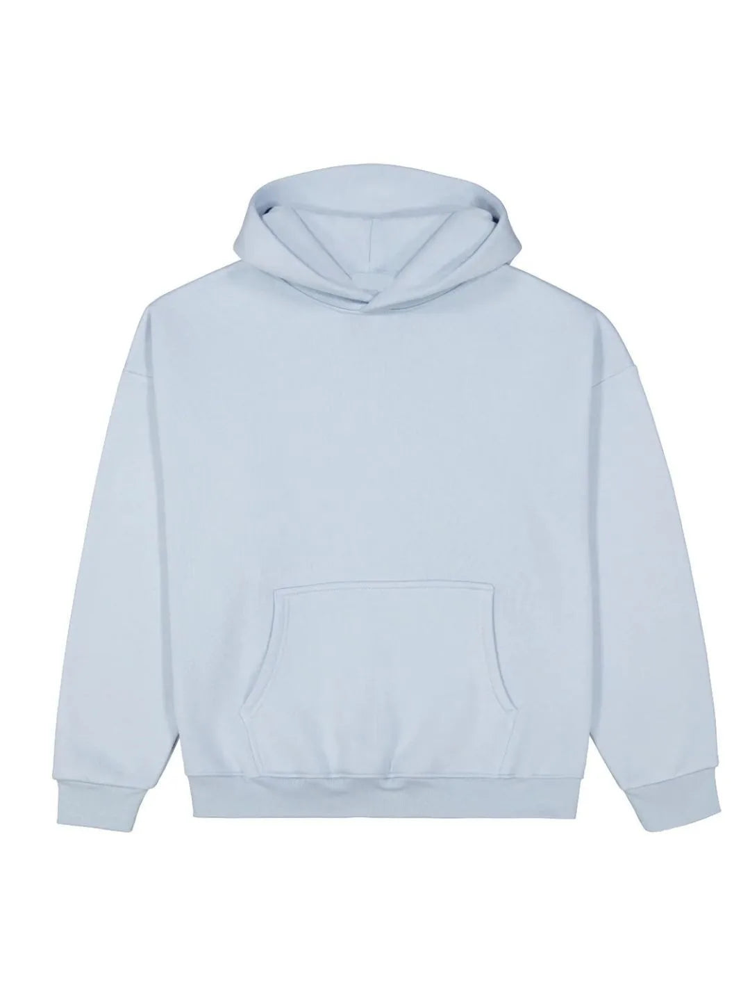 Light blue hoodie on a white background