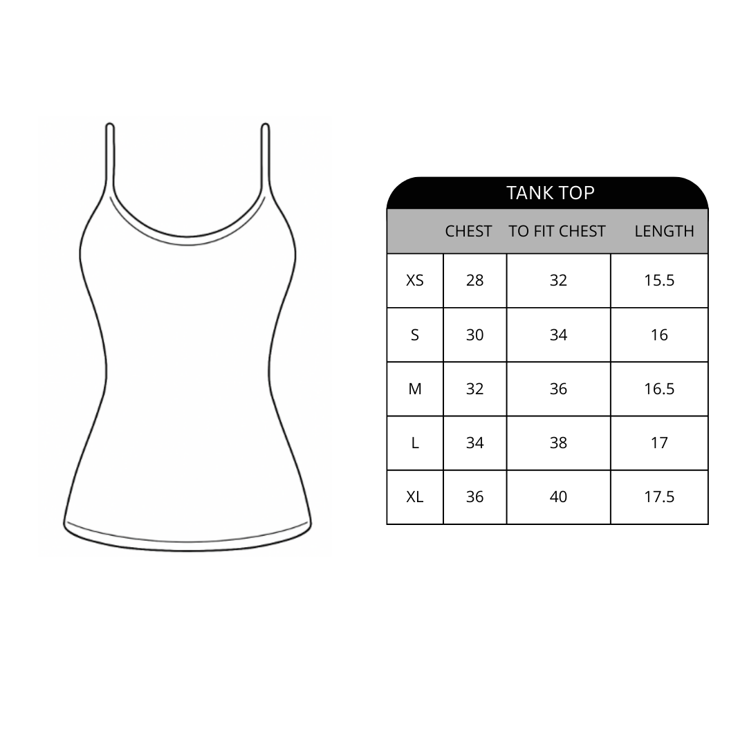 Size chart for Form Tank Top
