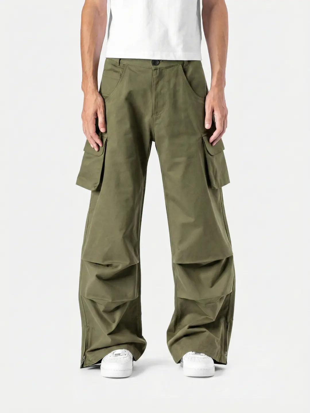 Green Celestial Cargo bold streetwear energy with everyday comfort. With oversized utility pockets, a relaxed silhouette and elevated detailing, these pants are built for movement and presence.