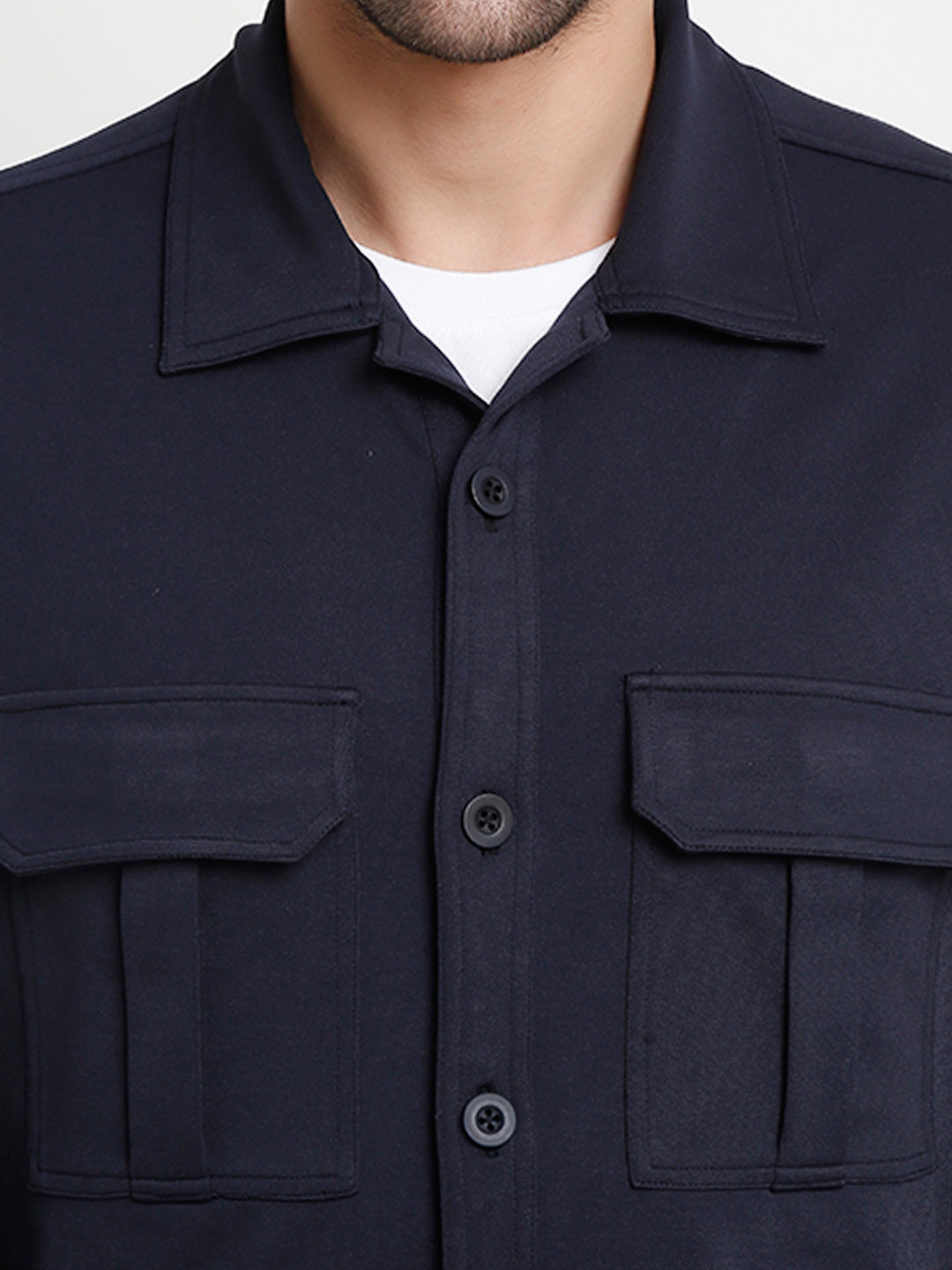 Navy Blue Shacket with pockets