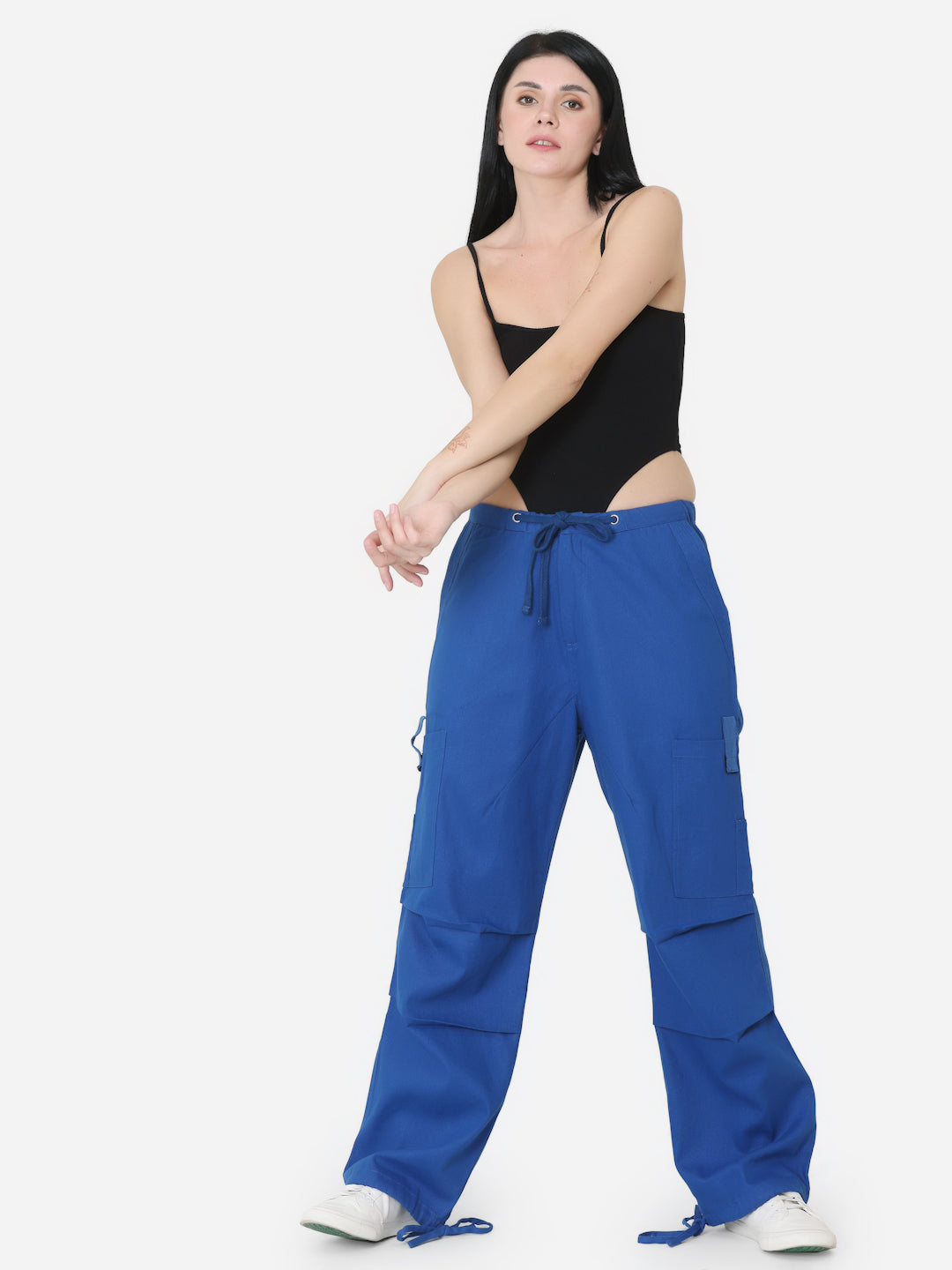 Blue Twill Parachute Pant