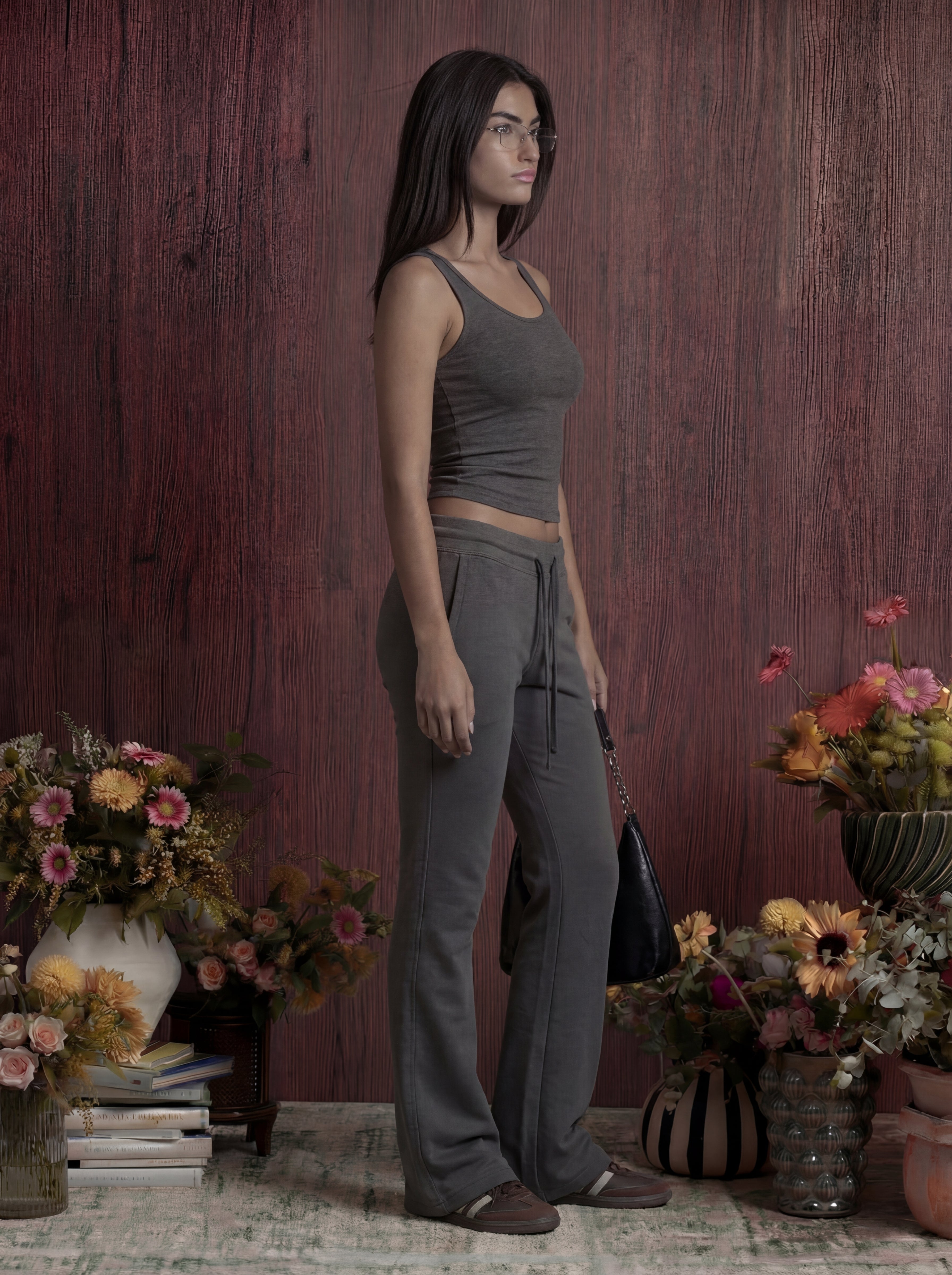 Low Rise Flared Sweatpants