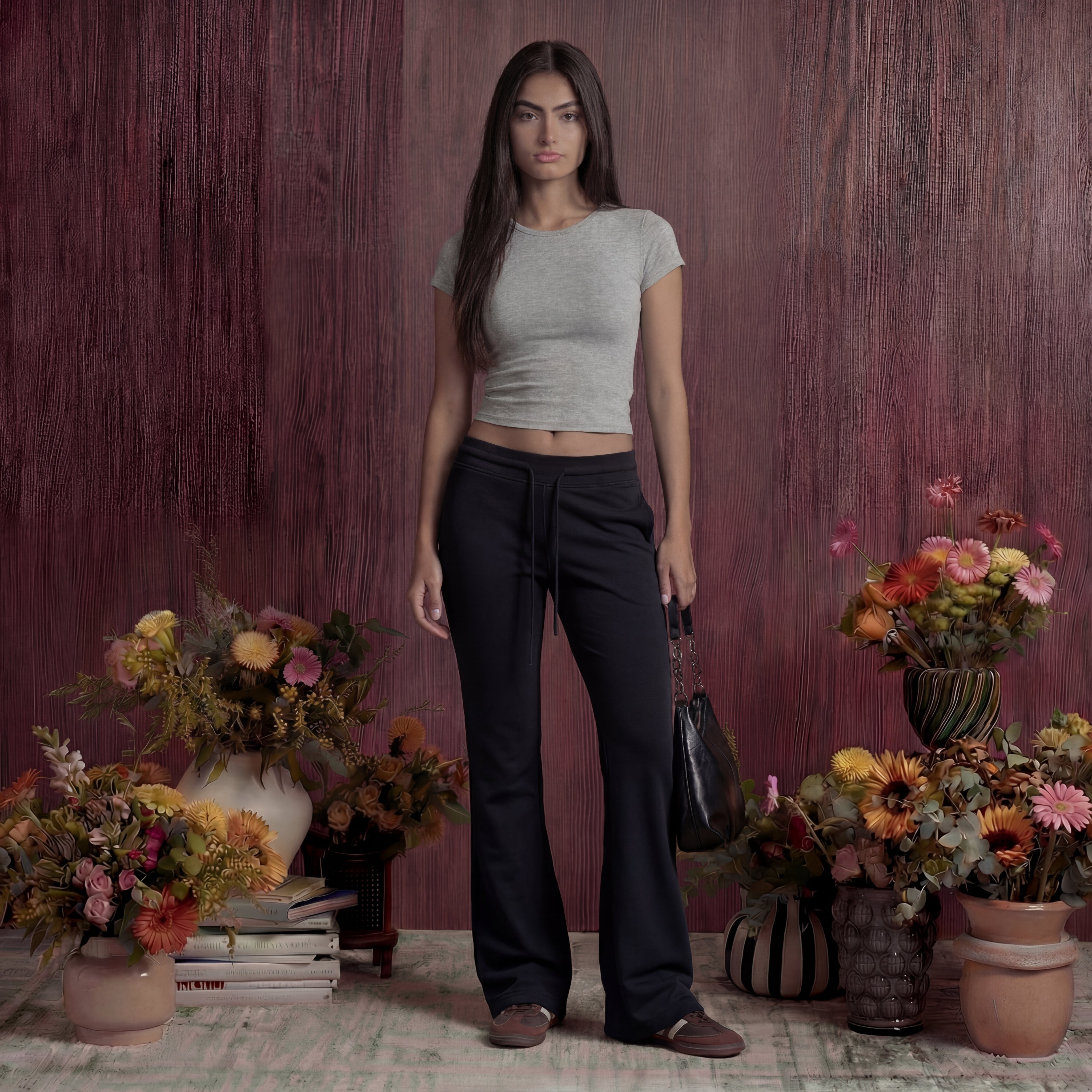 Low Rise Flared Sweatpants