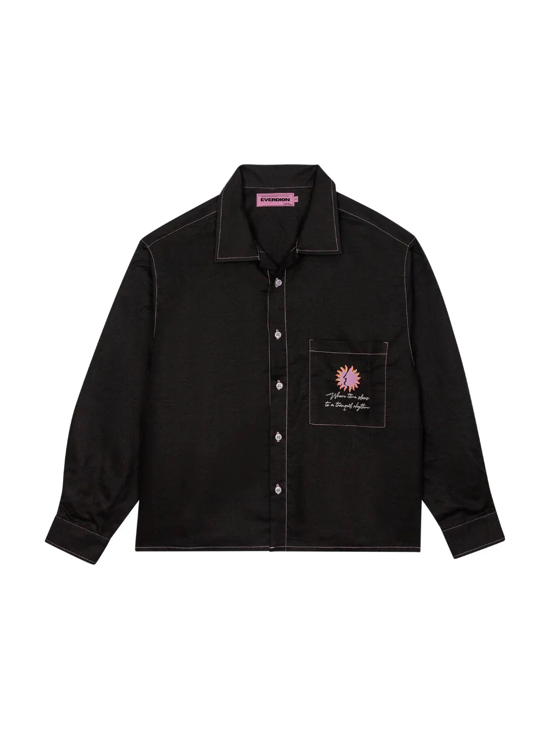 bLACK lINEN Shirt