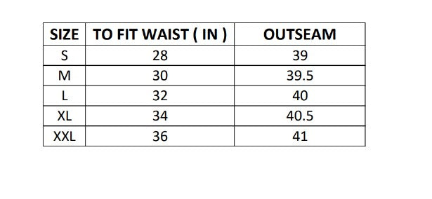 Size chart for Black Slit Snap Button Tracks