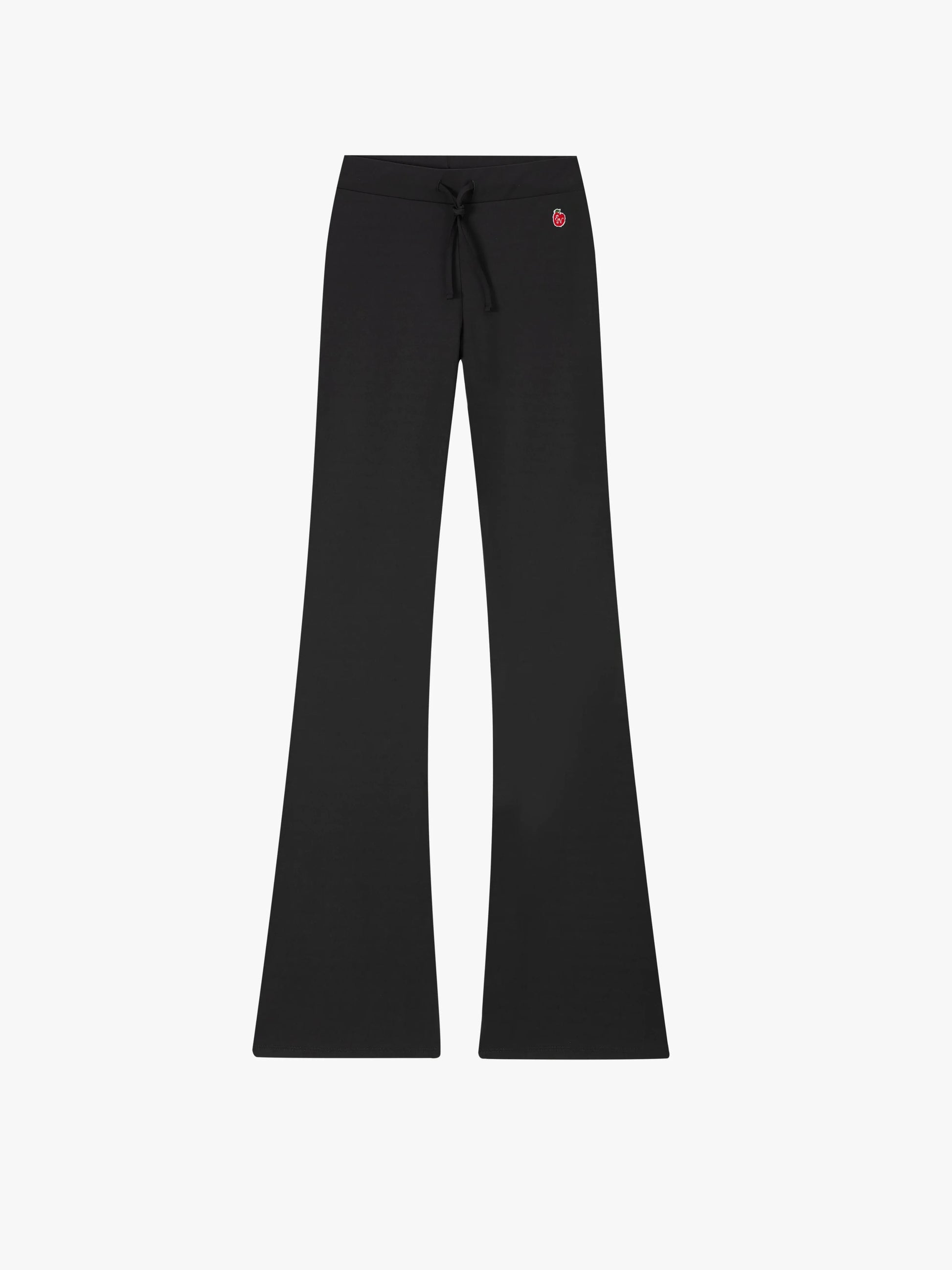 Black leggings on a white background