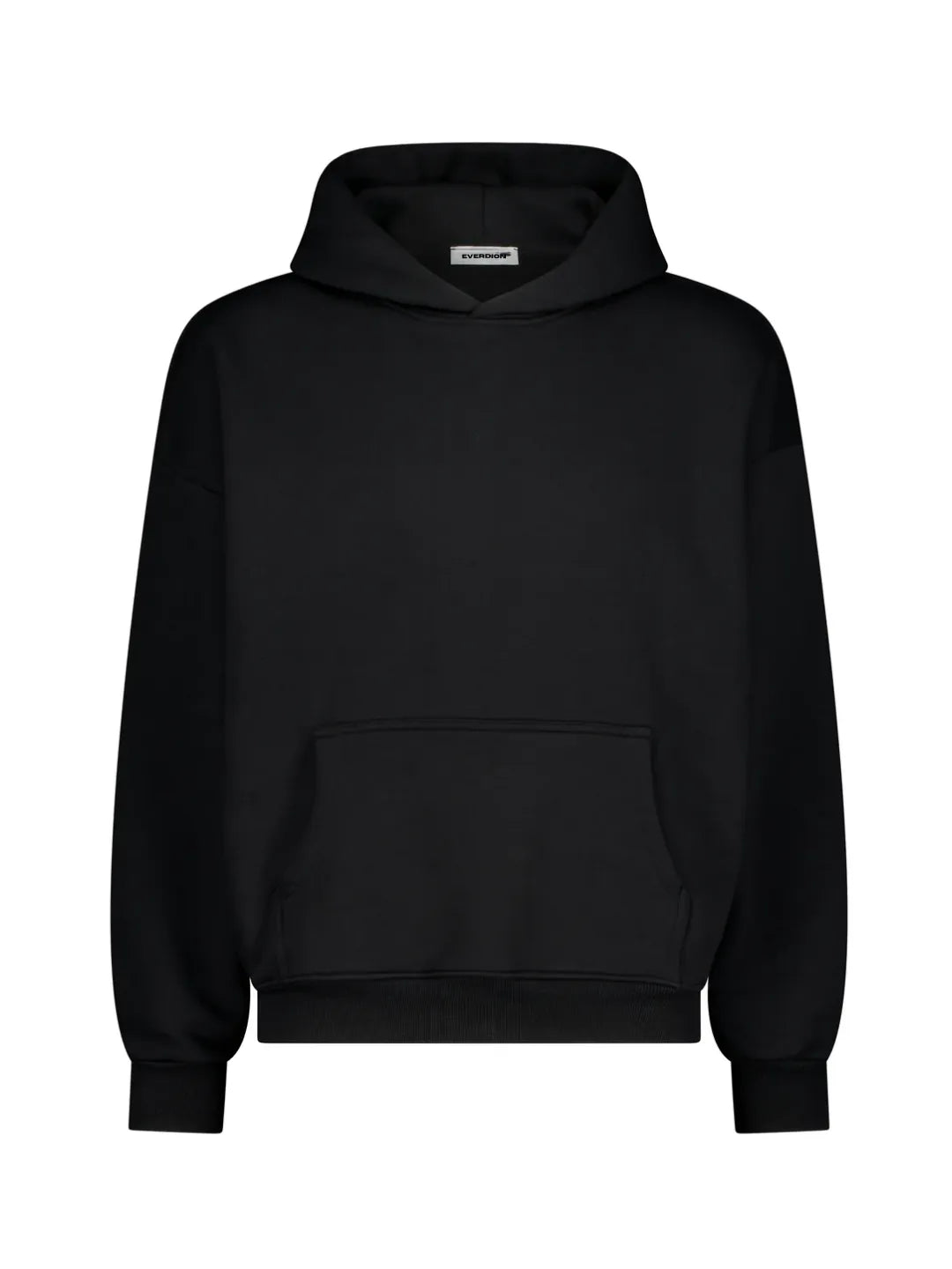 Black hoodie on a white background