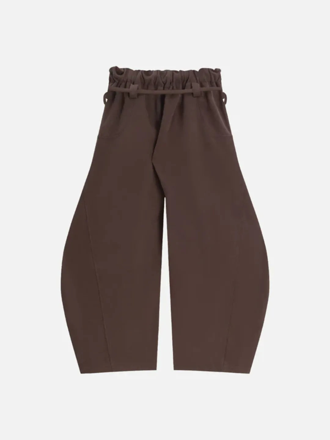 Brown sweatpants on a white background