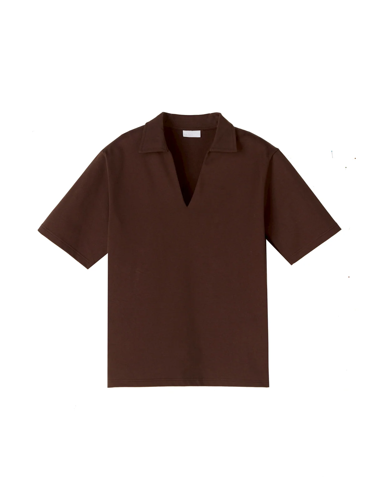 Brown polo shirt on a white background