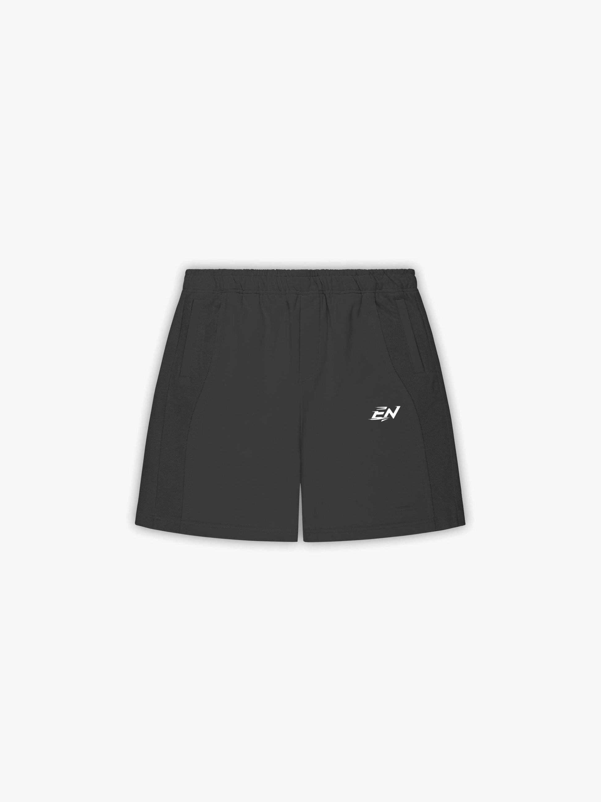 Black Shorts with logo and side pockets